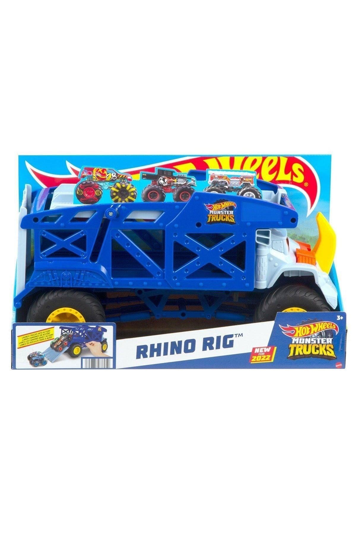 HOT WHEELS Monster Trucks Rhino Taşıyıcı Kamyon Hfb13-Oyuncak Arabalar ve Kamyonlar
