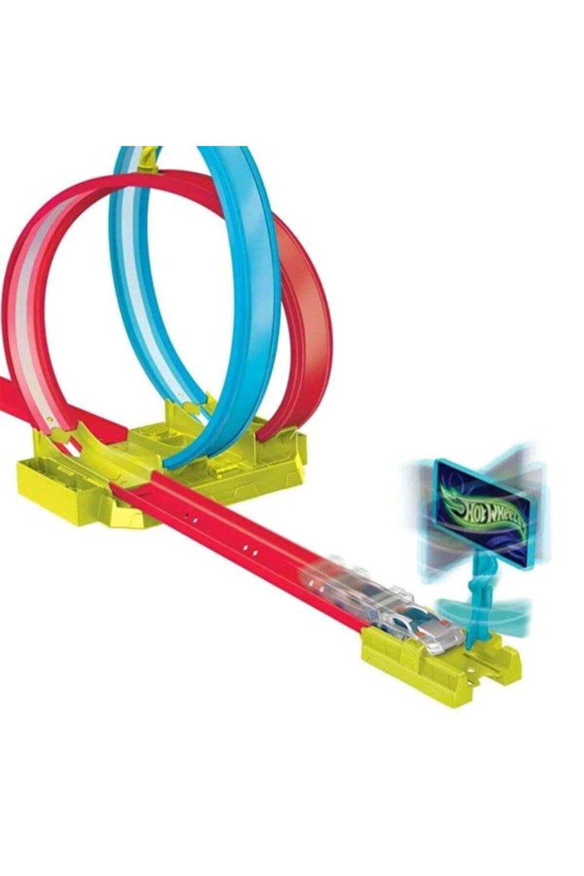 HOT WHEELS Neon Y.ÇiftÇ.Yarış HPC05-Araba Garaj ve Setleri