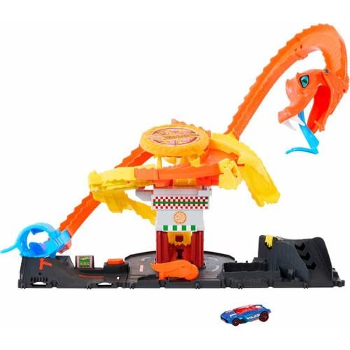 Hot Wheels Pizza Slam Kobra Saldırısı Oyun Seti HTN81-Araba Garaj ve Setleri
