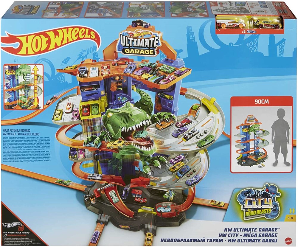Hot Wheels Robotik T-Rex Ultimate Garaj GJL14-Araba Garaj ve Setleri