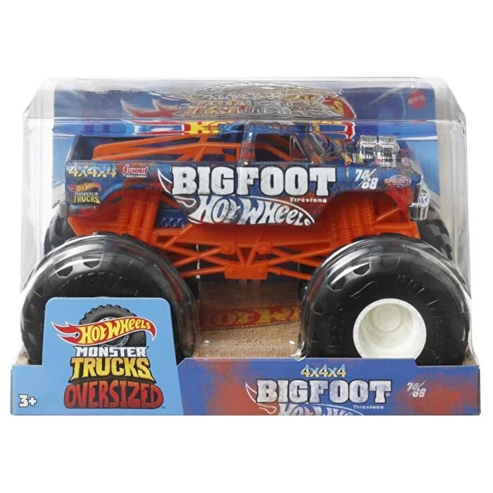 Hot Wheels Trucks 1:24 Arabalar 4x4x4 Big Foot HKM53-Oyuncak Arabalar ve Kamyonlar