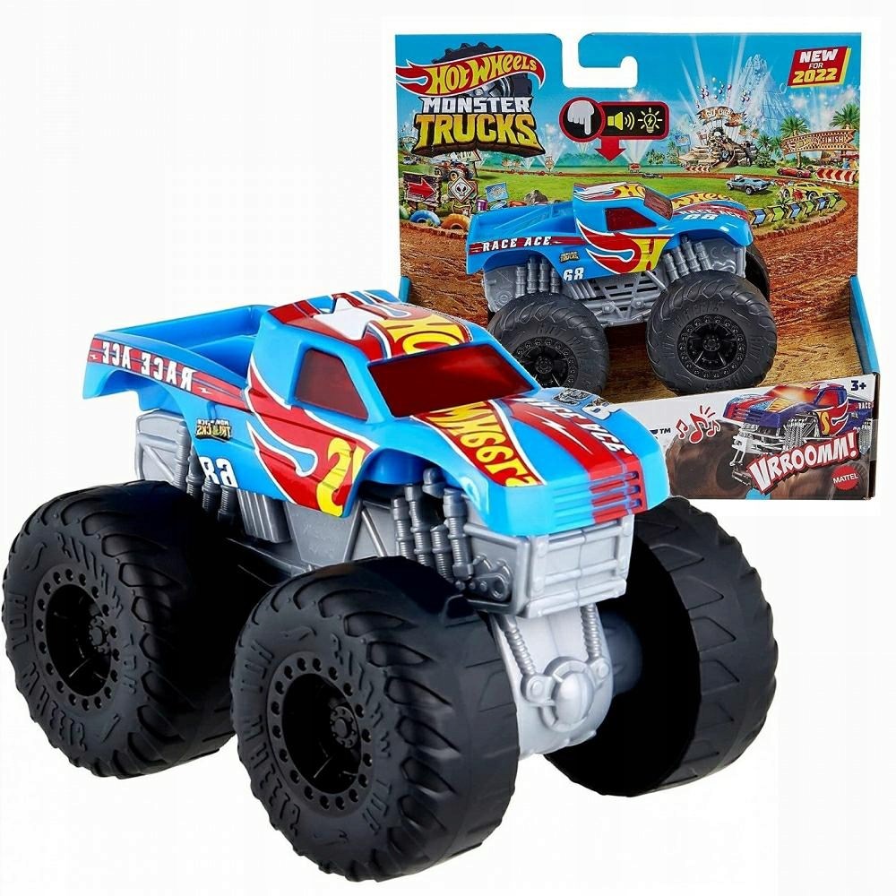 Hotwheels Monster Trucks Kükreyen Arabalar HDX63-Araba Garaj ve Setleri