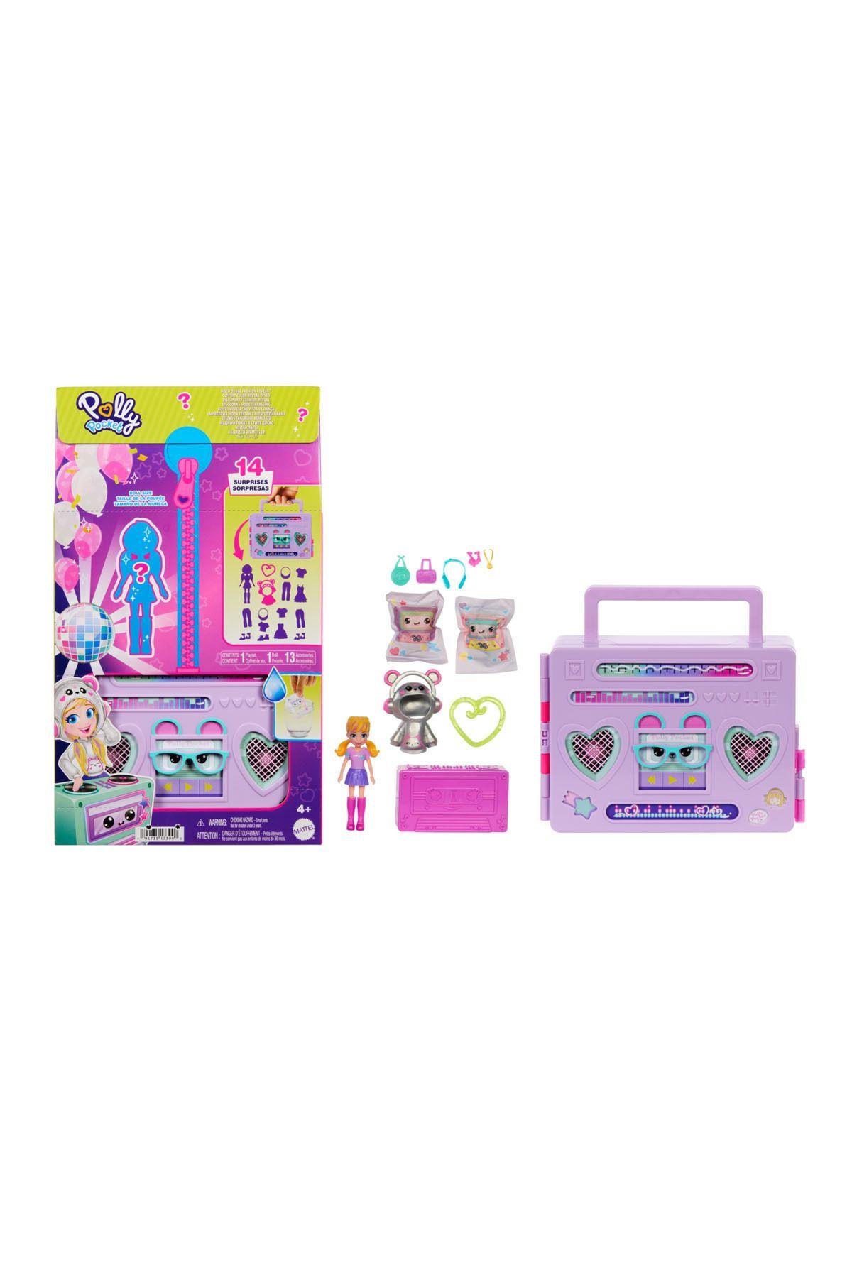 Hrd65 Polly Pocket Radyo Temalı Moda Eğlencesi Oyun Seti-Oyuncak Bebekler