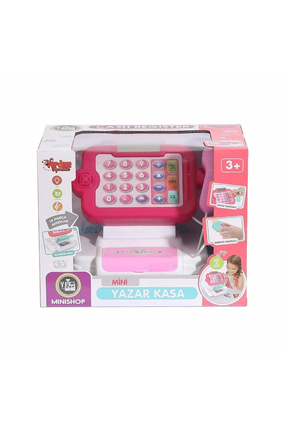 HUA-66102 Sesli ve Işıklı Dokunmatik Yazarkasa -Vardem-Eğitici Oyuncak