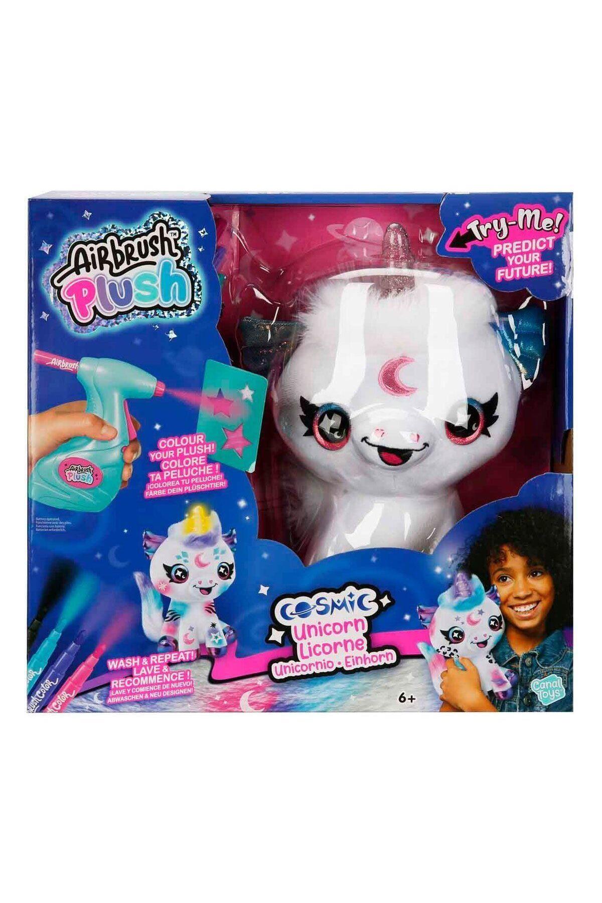 Işıklı Airbrush Peluş Cosmic Unicorn Hobi Seti-Peluş Oyuncaklar