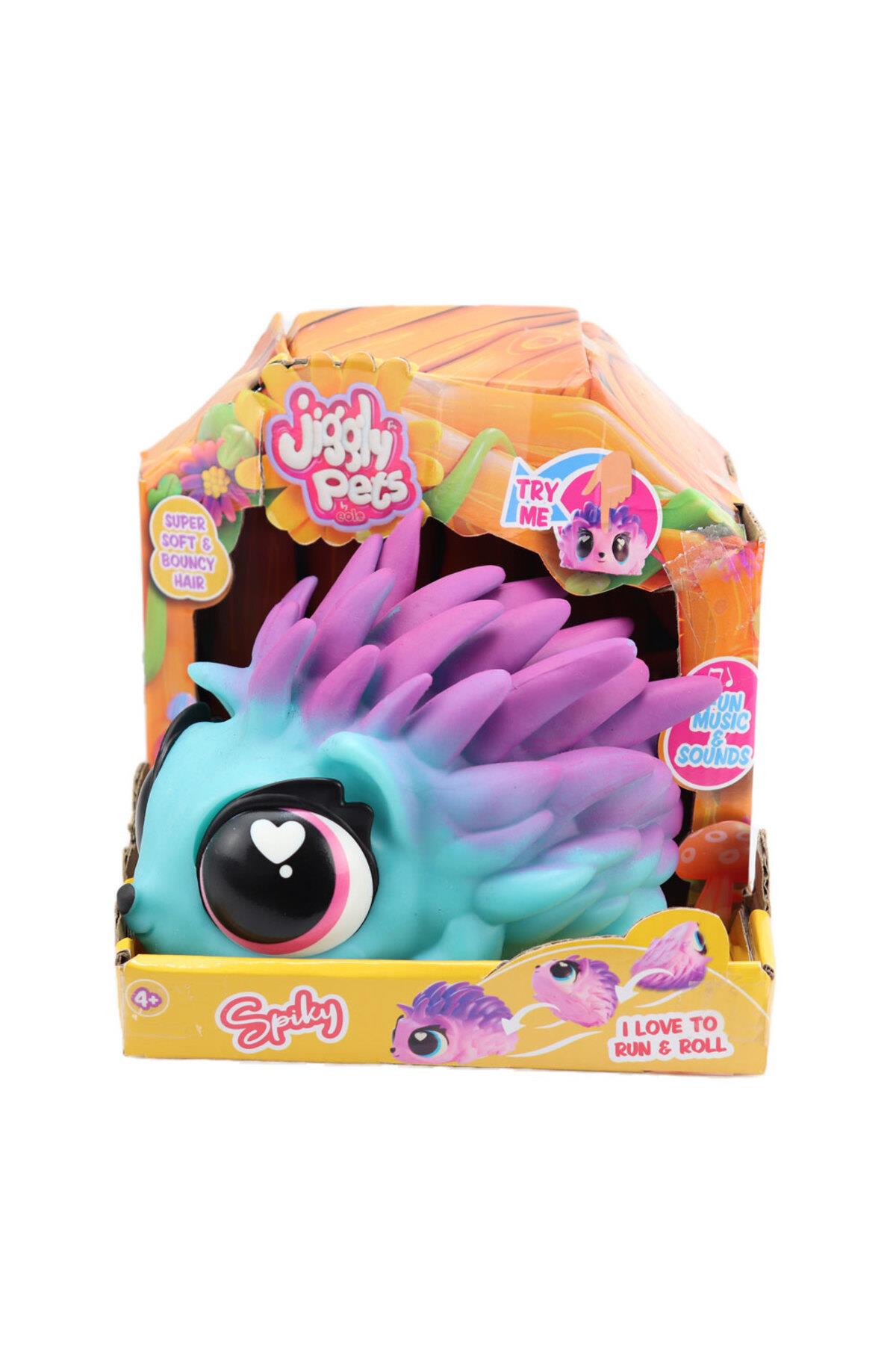 Jiggly Pets Sesli Mavi Kirpi JP015-BL-Hayvan Figürleri