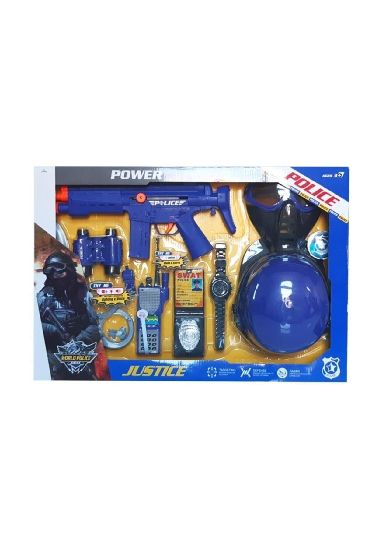 Kasklı Telsizli Polis Seti-Erkek Rol Oyuncakları