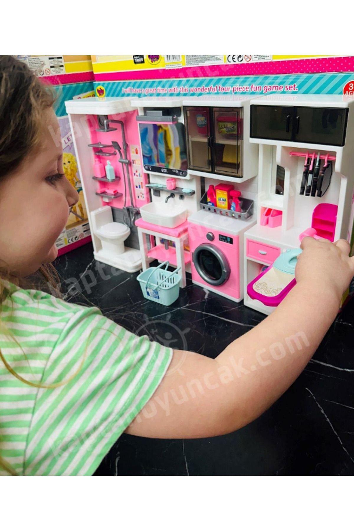 Kutuda 4'lü Yeni Banyo Seti 02386-Kız Rol Oyuncakları