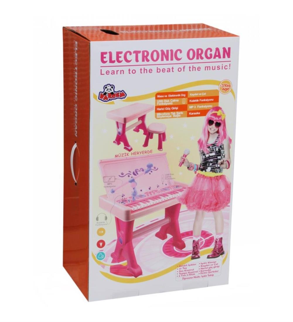 Kutulu Tabureli Masa Ve Elektronik Org-Müzik Aletleri