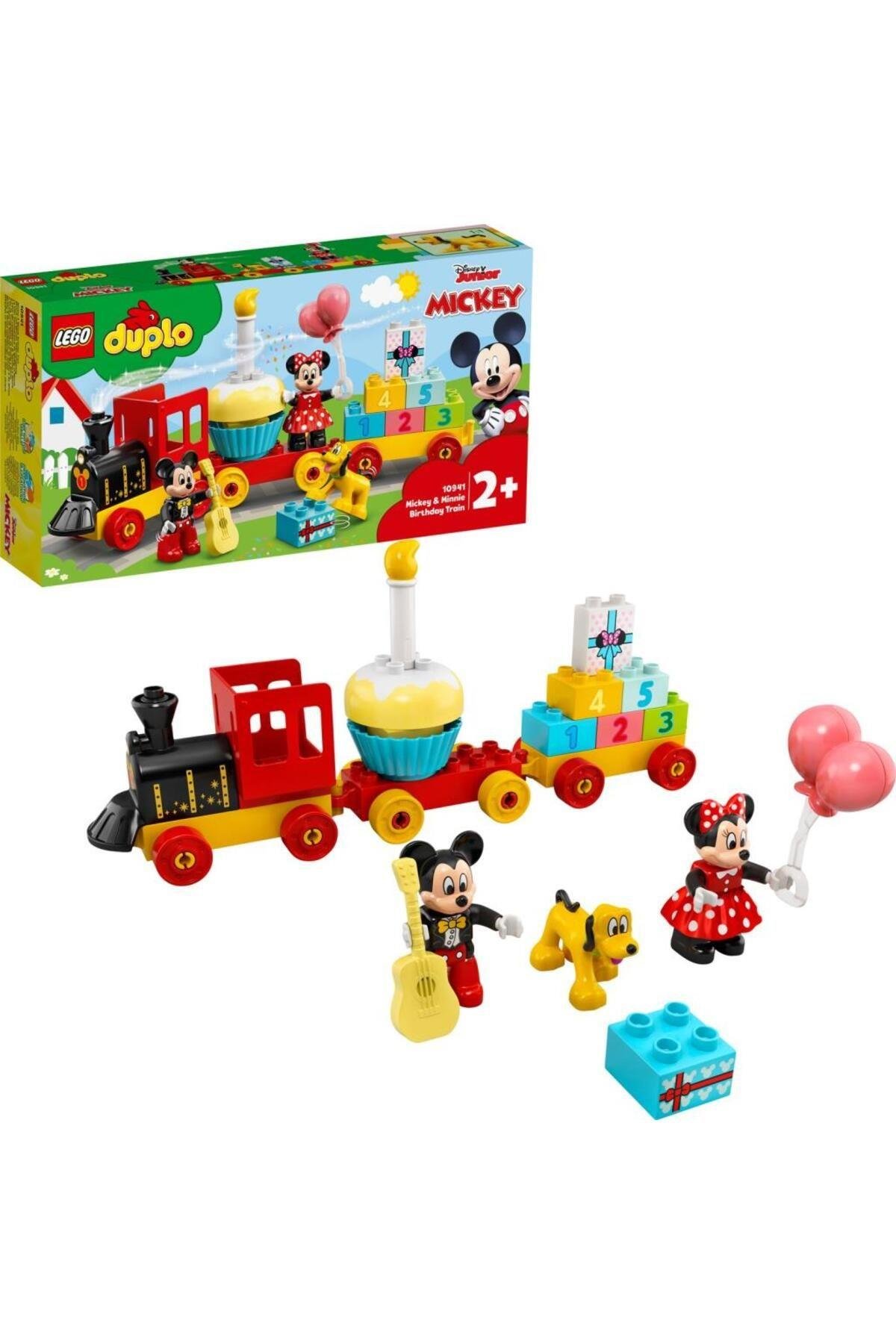 LEGO DUPLO® Disney Mickey ve Minnie Doğum Günü Treni 10941  Eğitici Yapım Seti (22 Parça)-Lego