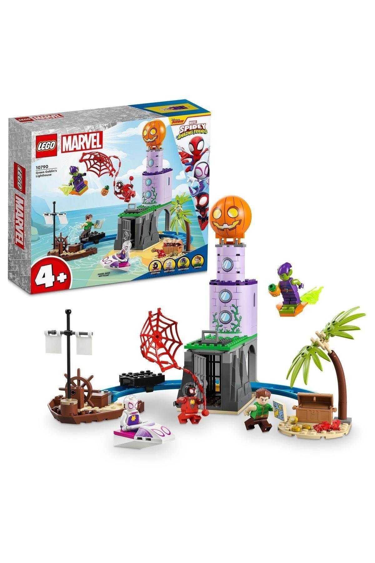 LEGO ® Marvel Spidey Ekibi Yeşil Goblin’in Deniz Fenerinde 10790 - Yaratıcı Oyuncak Seti(149 Parça)-Lego