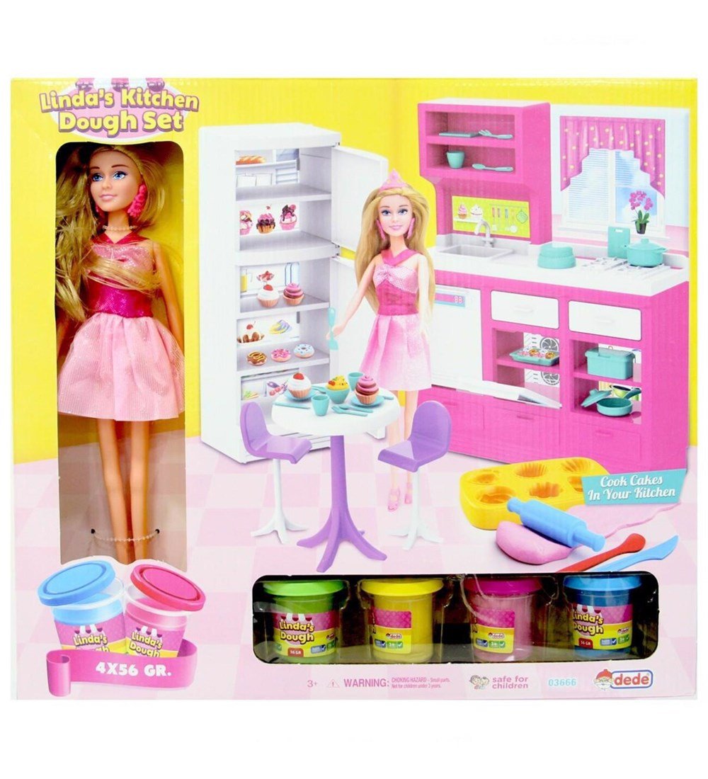 Linda'nın Mutfak Hamuru Seti-Oyuncak Bebekler