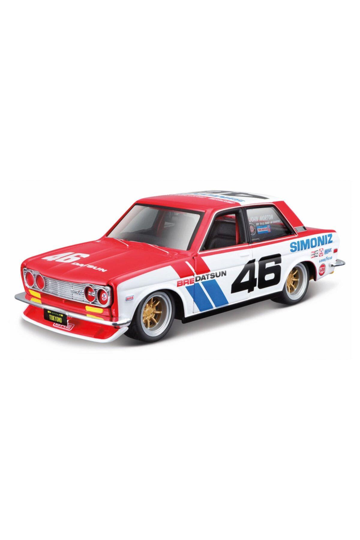 Maisto 1/24 BRE Datsun 510 Kırmızı Beyaz Model Araba-Maket Araçlar