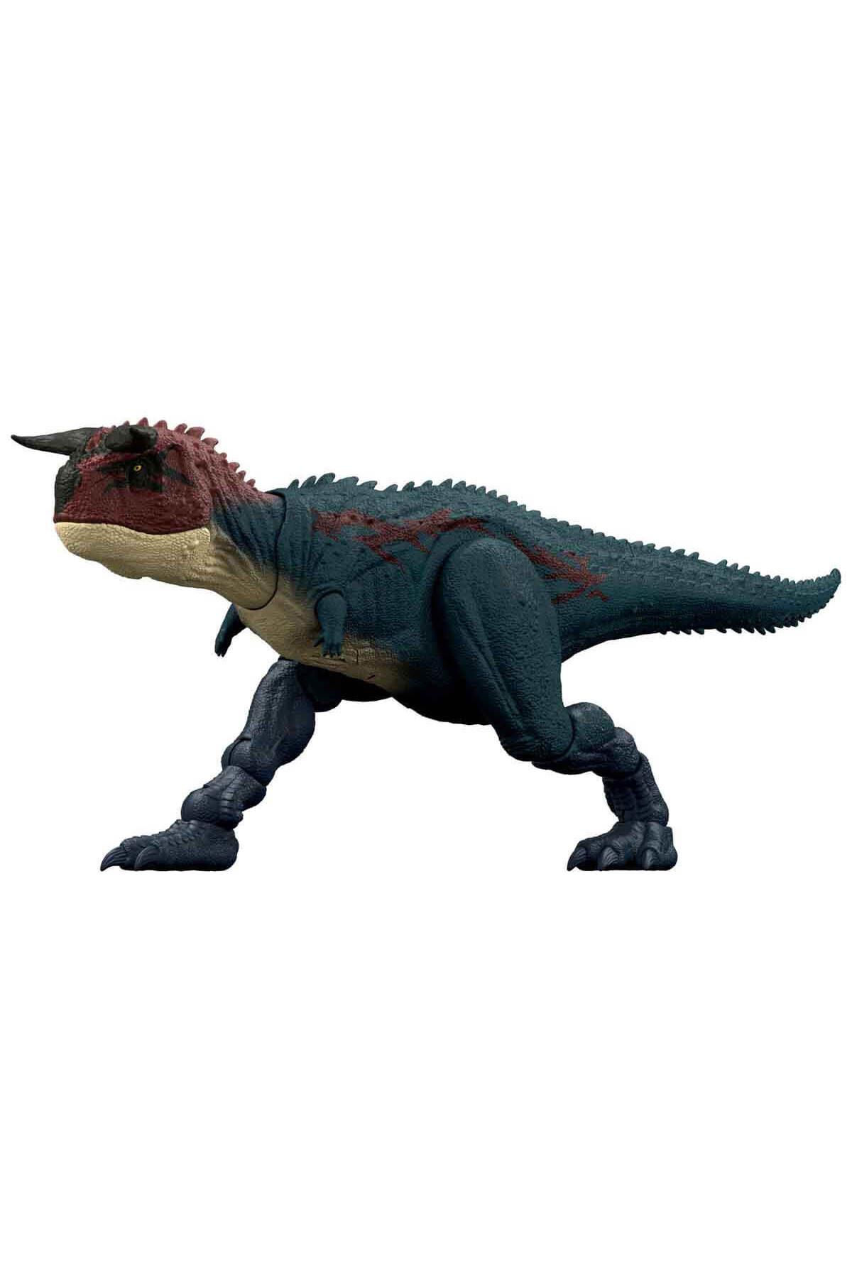 Mattel Carnotaurus Figürü Koşan ve Kükreyen Dinozor Aksiyon Figürü ve Dijital Oyun JKG85-Hayvan Figürleri