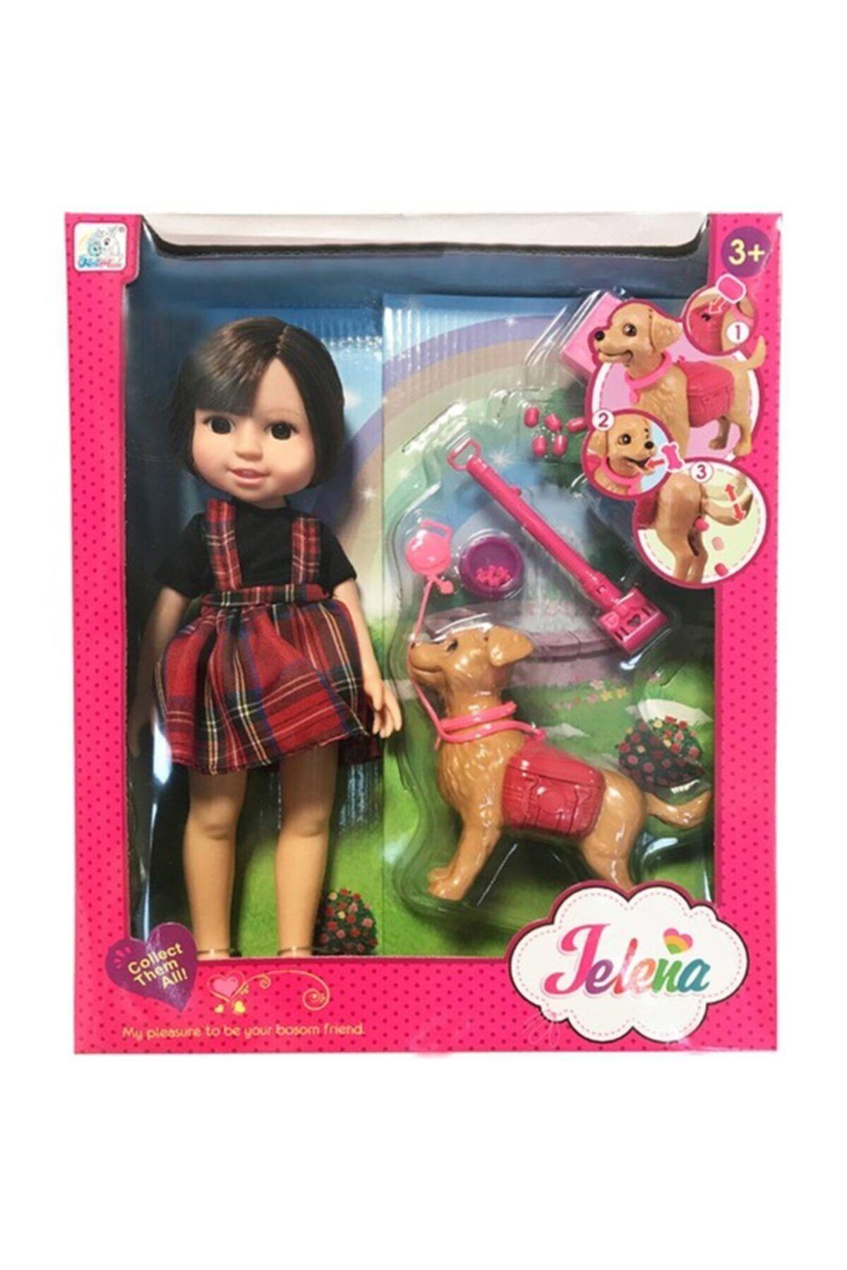 MEGA Jelena Bebek Köpeğiyle Gezmede-Oyuncak Bebekler