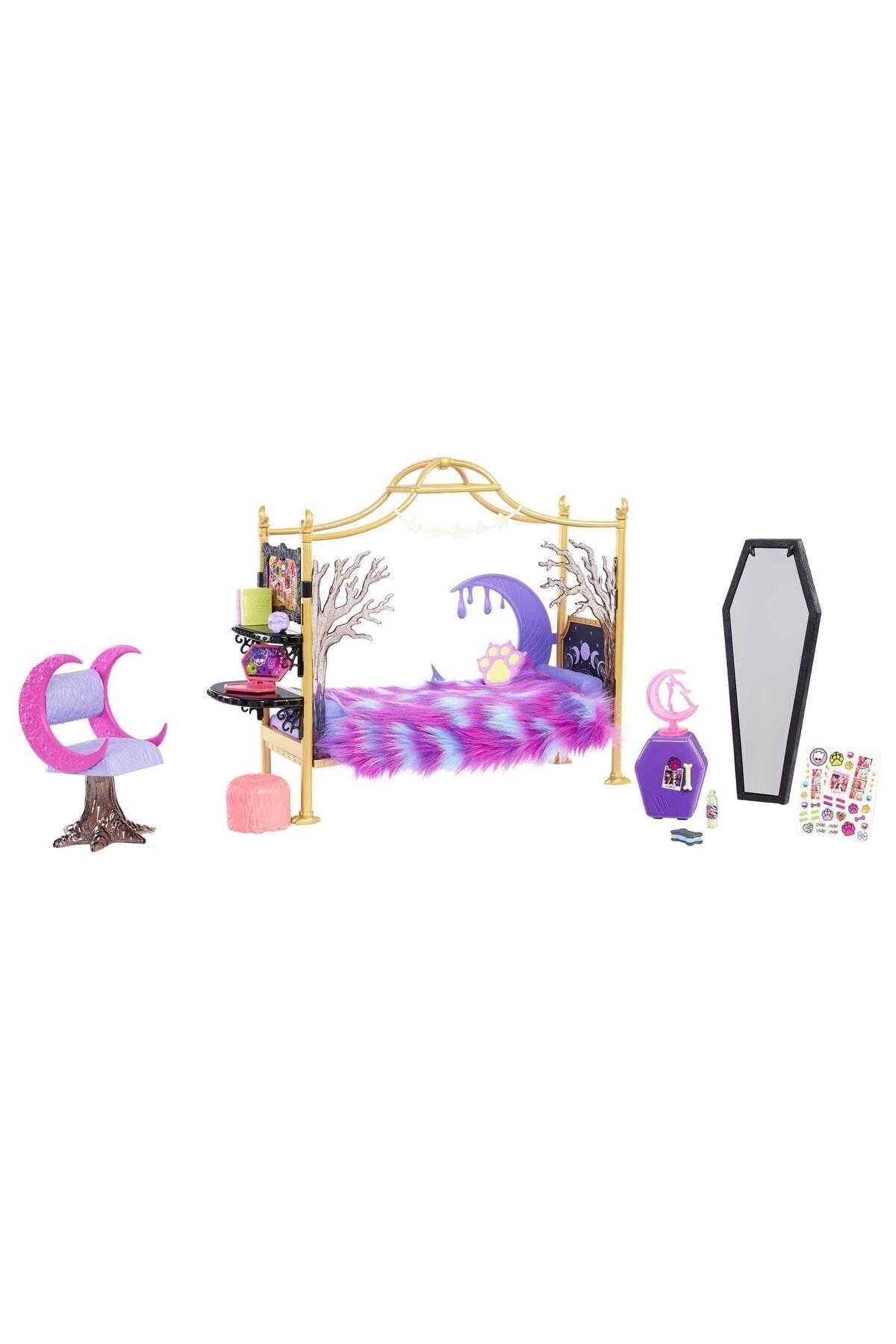 MONSTER HIGH Harika Yatak Odası Oyun Seti-Kız Rol Oyuncakları