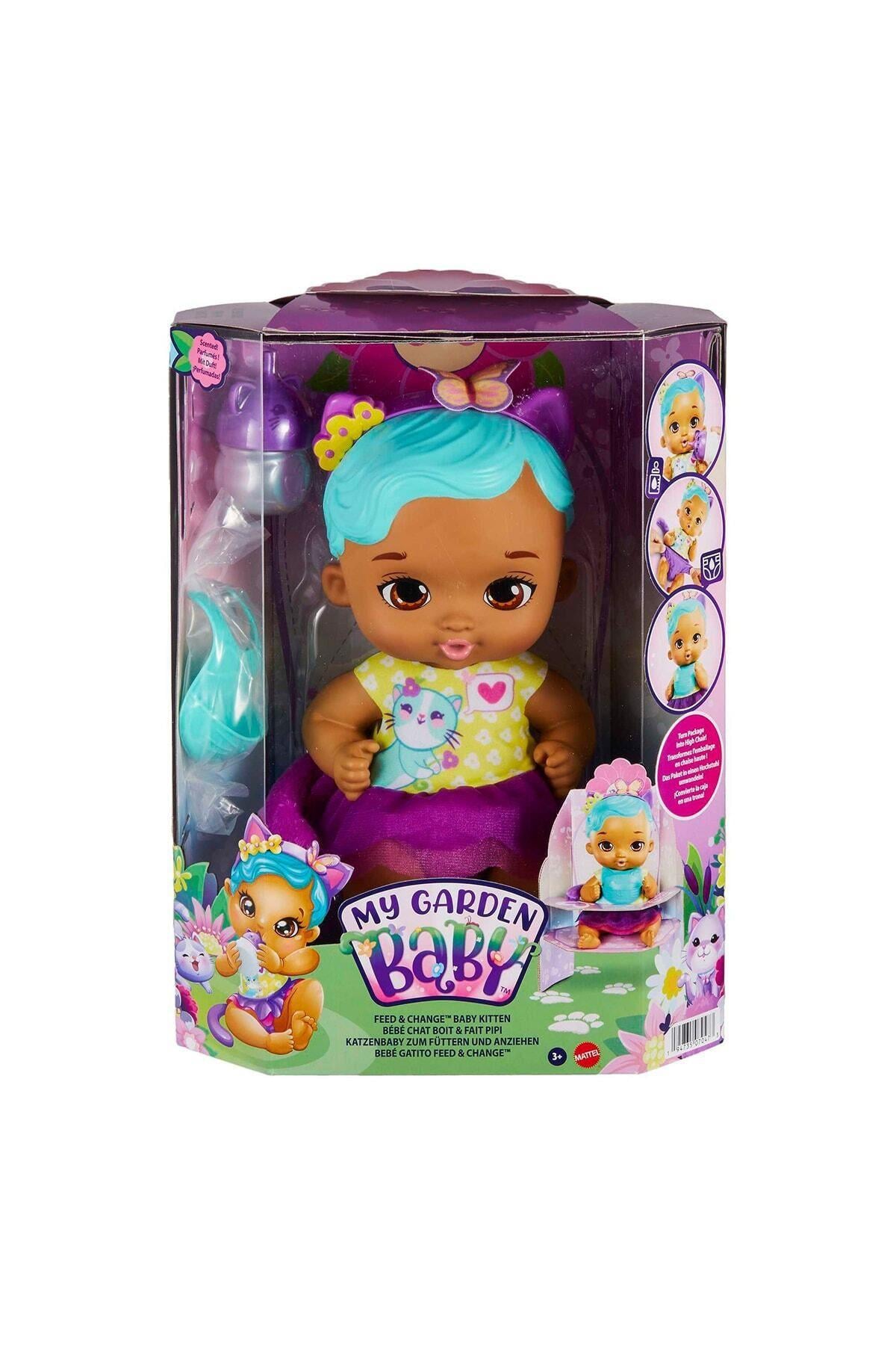 My Garden Baby Hhl22 Yavru Kedi Bebeğimin Bakım Zamanı - Mavi Saçlı Bebek My Garden Baby-Oyuncak Bebekler