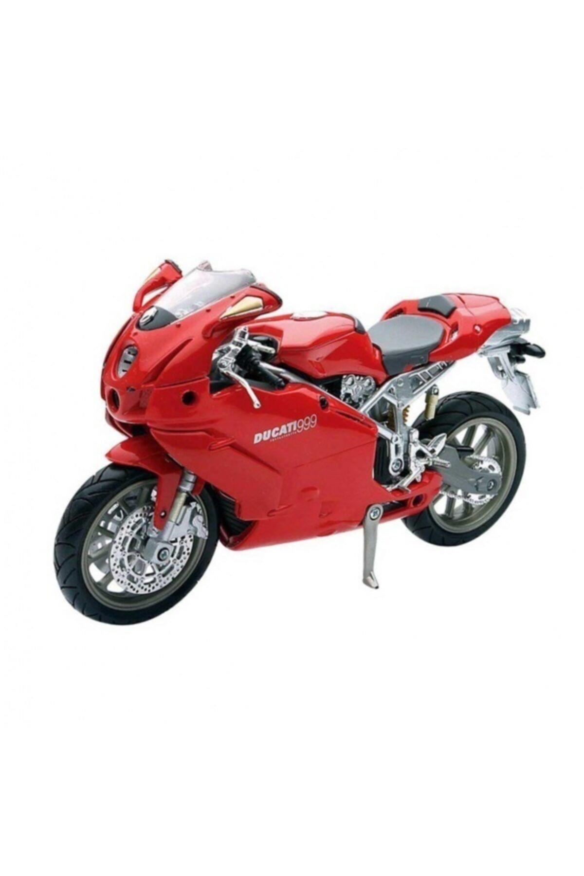 Oyuncak 1:12 Ducati 999 Model Motor 999 Kırmızı-Maket Araçlar