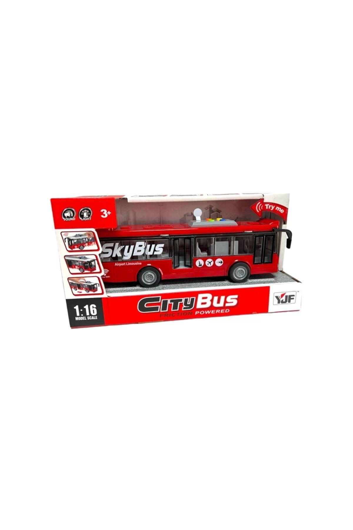 PASİFİK 1119-4 CITY BUS SESLİ IŞIKLI PİLLİ OTOBÜS 1:16 3+-Oyuncak Arabalar ve Kamyonlar