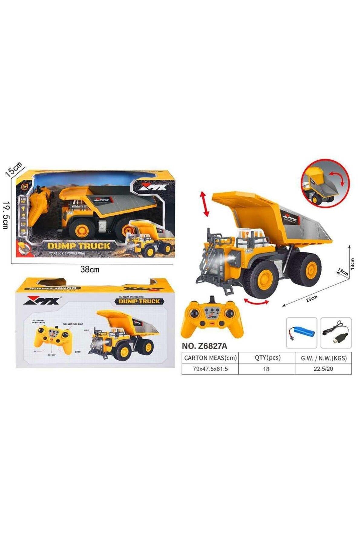 PASİFİK KUMANDALI KAMYON Z6827A 9CH F/F R/C 2.4G USB IŞIKLI ŞARJLI 1:18 3+-Uzaktan Kumandalı Araçlar