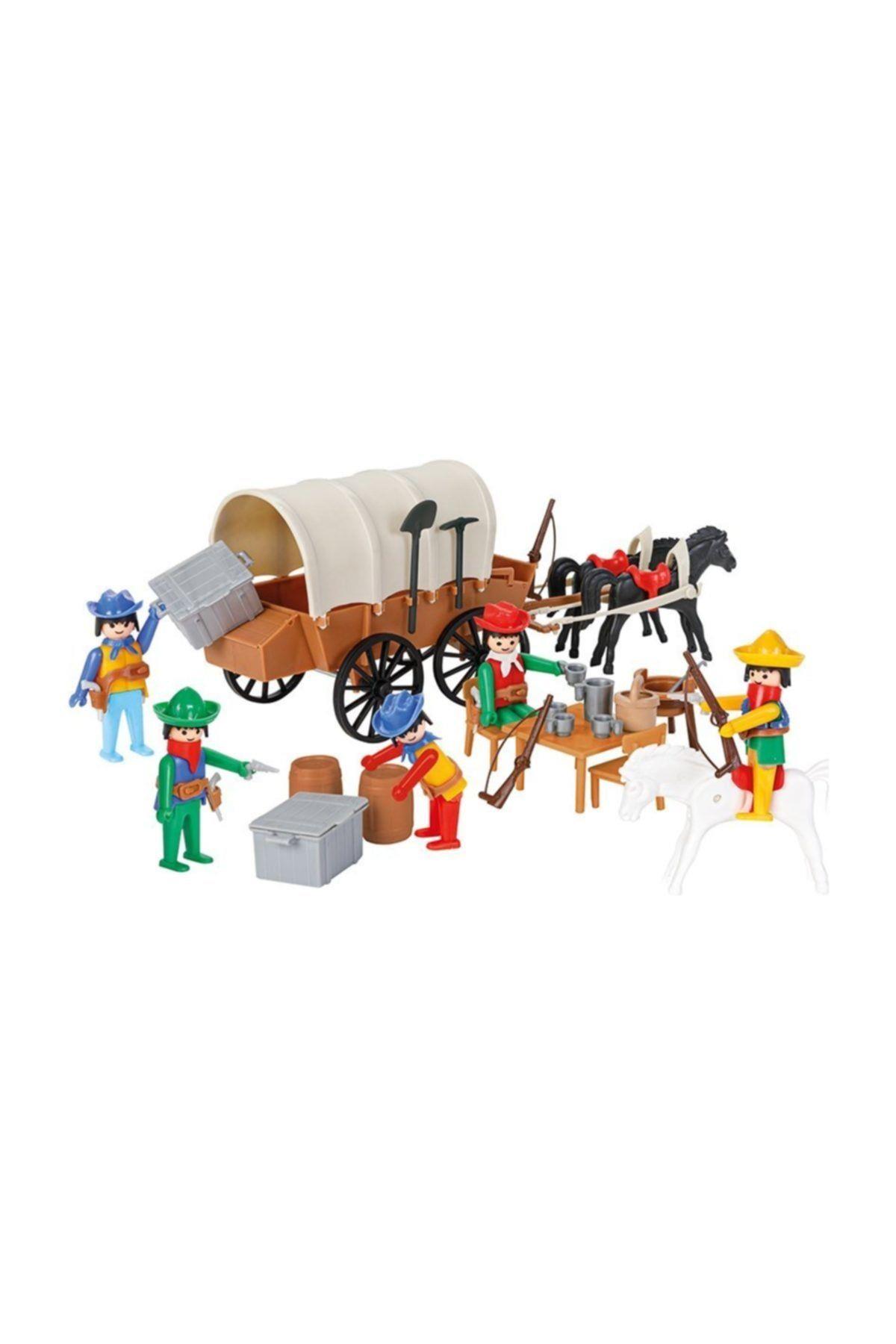 Pilsan Mini Mekanik Serisi:3 Kovboy Arabası 04 003-Figür Oyuncaklar