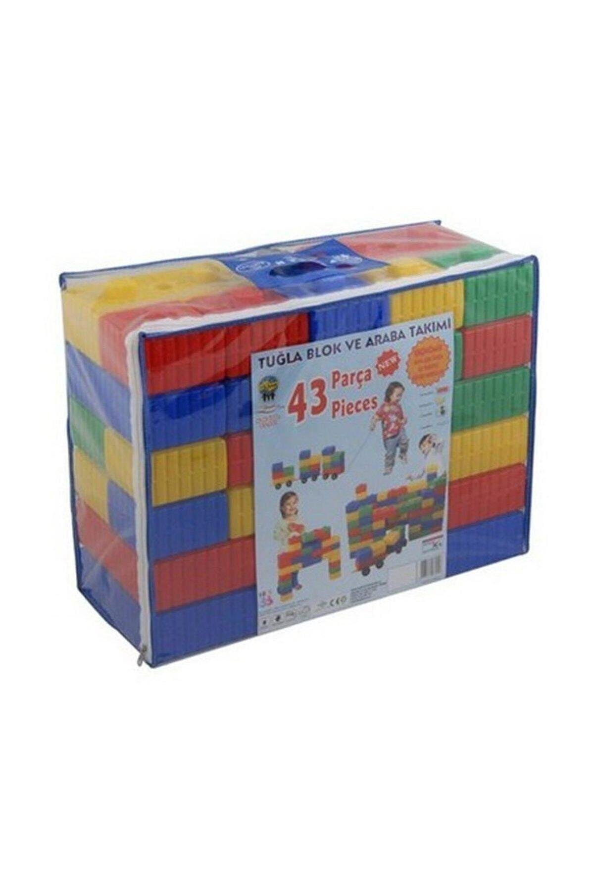 Pilsan Tuğla Blok Ve Araba Seti 03-251-Yapı Oyuncakları