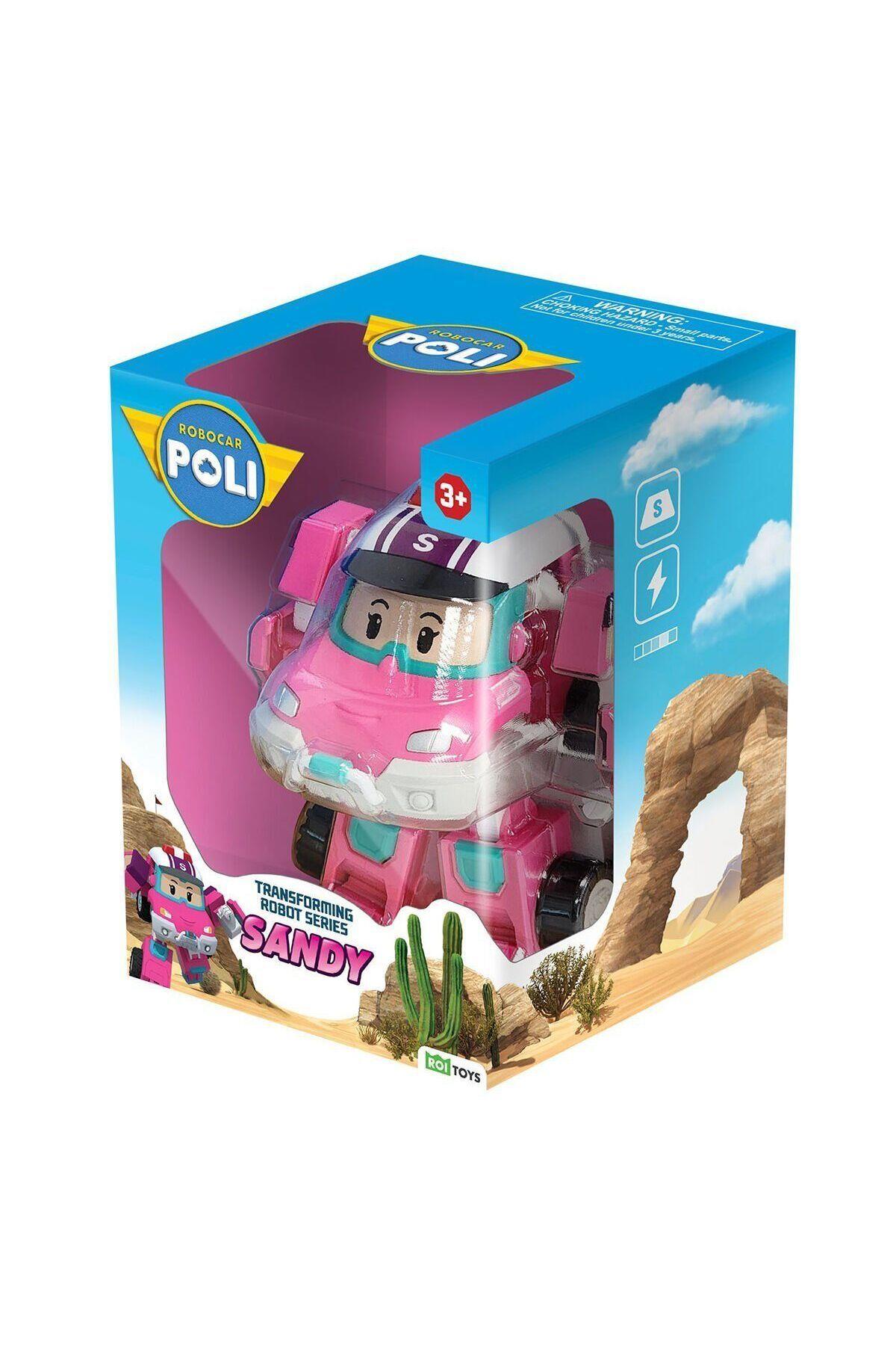 POLI MRT-0657 Robocar Transforming Robot Figür Sandy-Karakter Figürleri