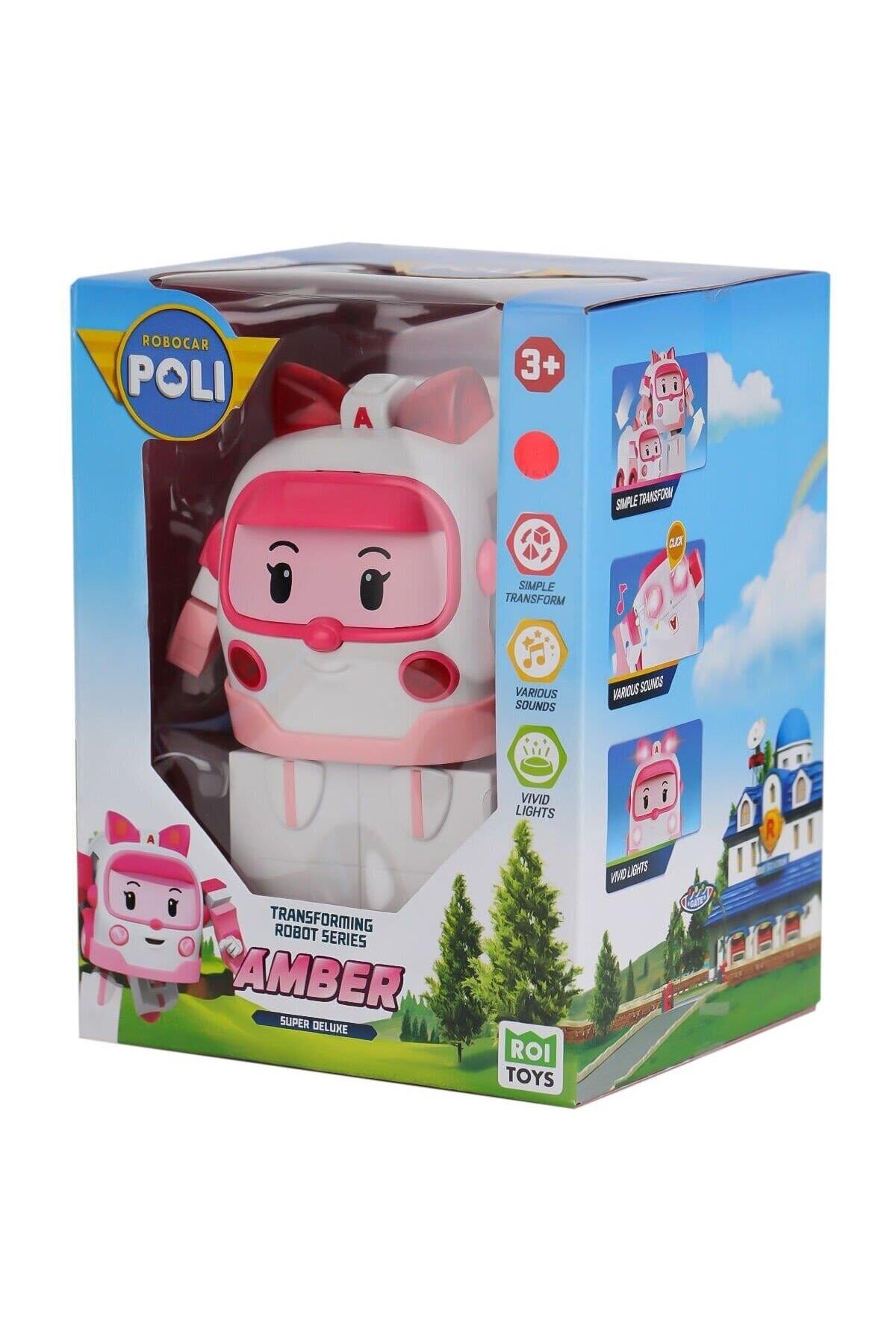 POLI MRT-687 ROBOCAR POLİ BÜYÜK TRANSFORMİNG ROBOT AMBER SESLİ VE IŞIKLI-Karakter Figürleri