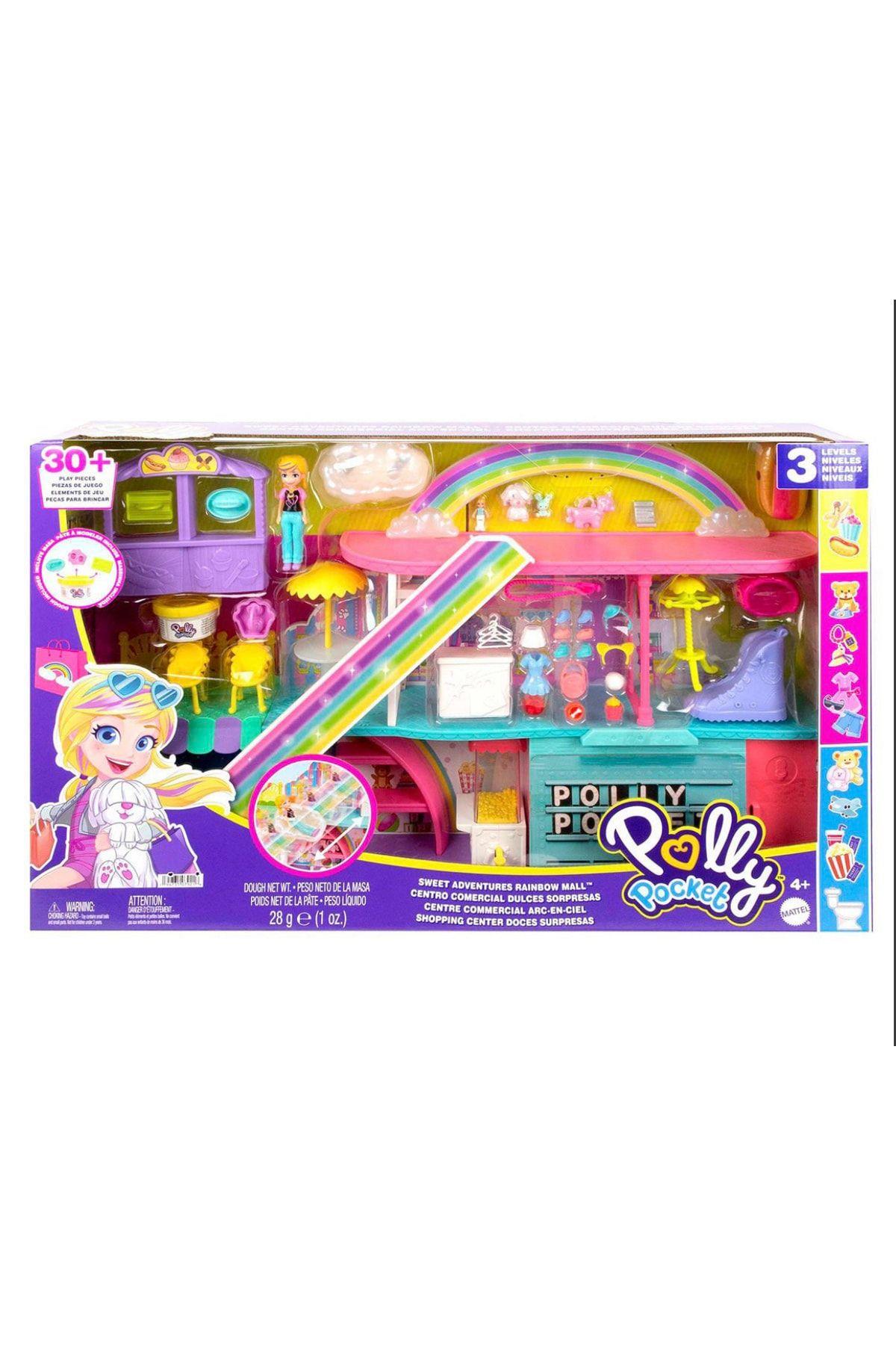 Polly Pocket Gökkuşağı Alışveriş Merkezi Oyun Seti HHX78-Oyuncak Bebekler