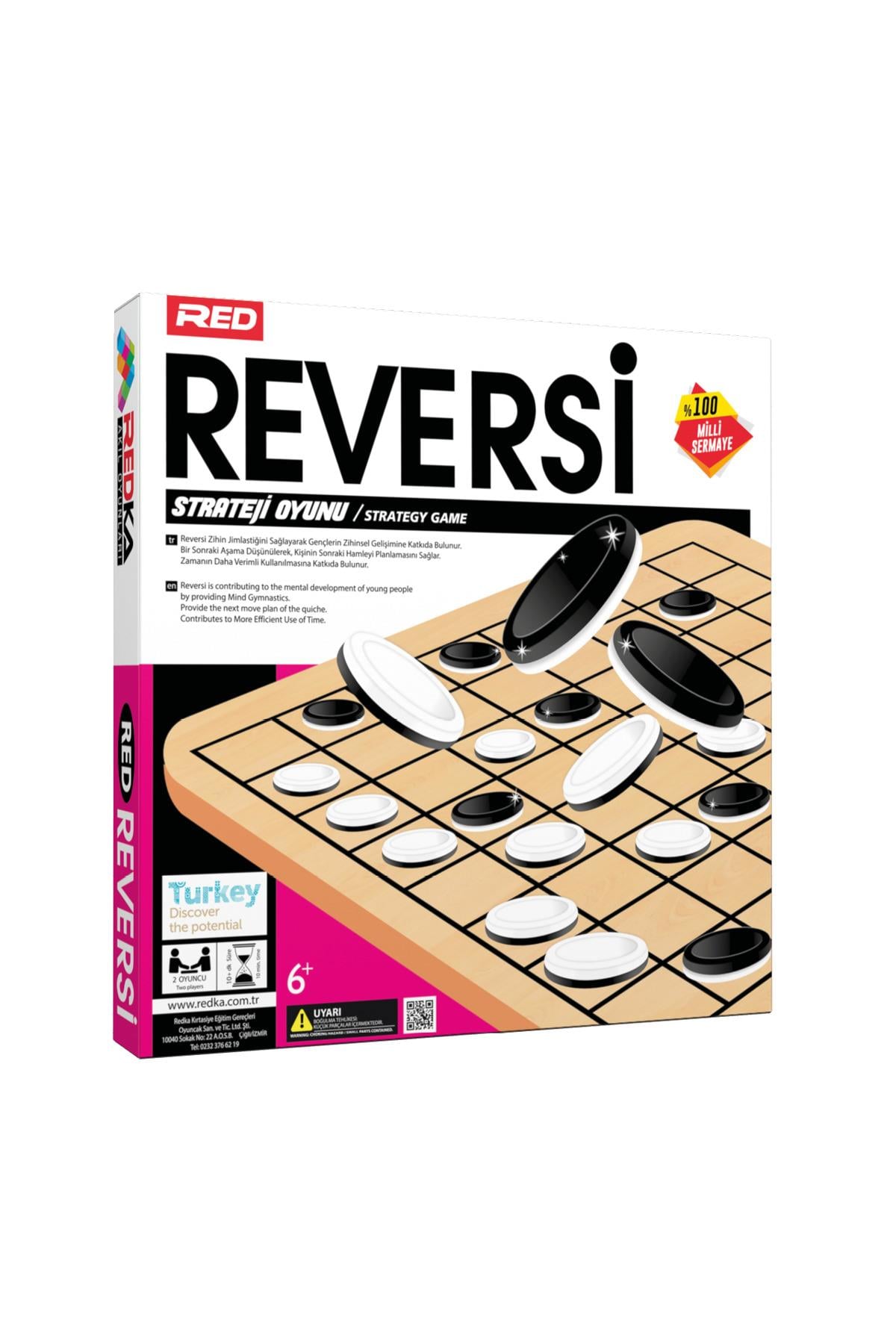 Reversi Strateji Ve Zeka Oyunu (AHŞAP)-Kutu Oyunları