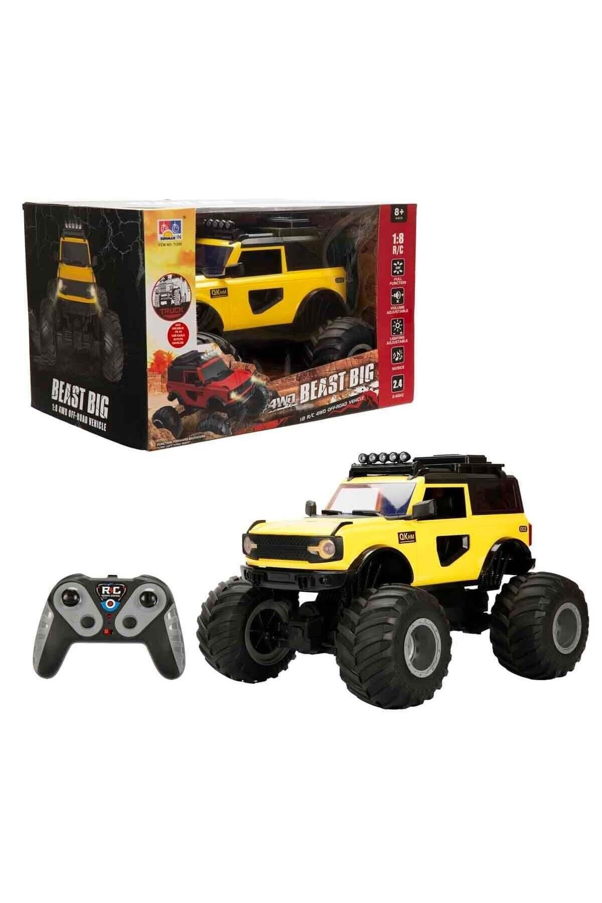 S01005090 -SUN-RST-R/C ARABA1/8 PFF-ROAD F/F SES/IŞIK 3.7V.USB 2.4GHZ.2R.-Uzaktan Kumandalı Araçlar