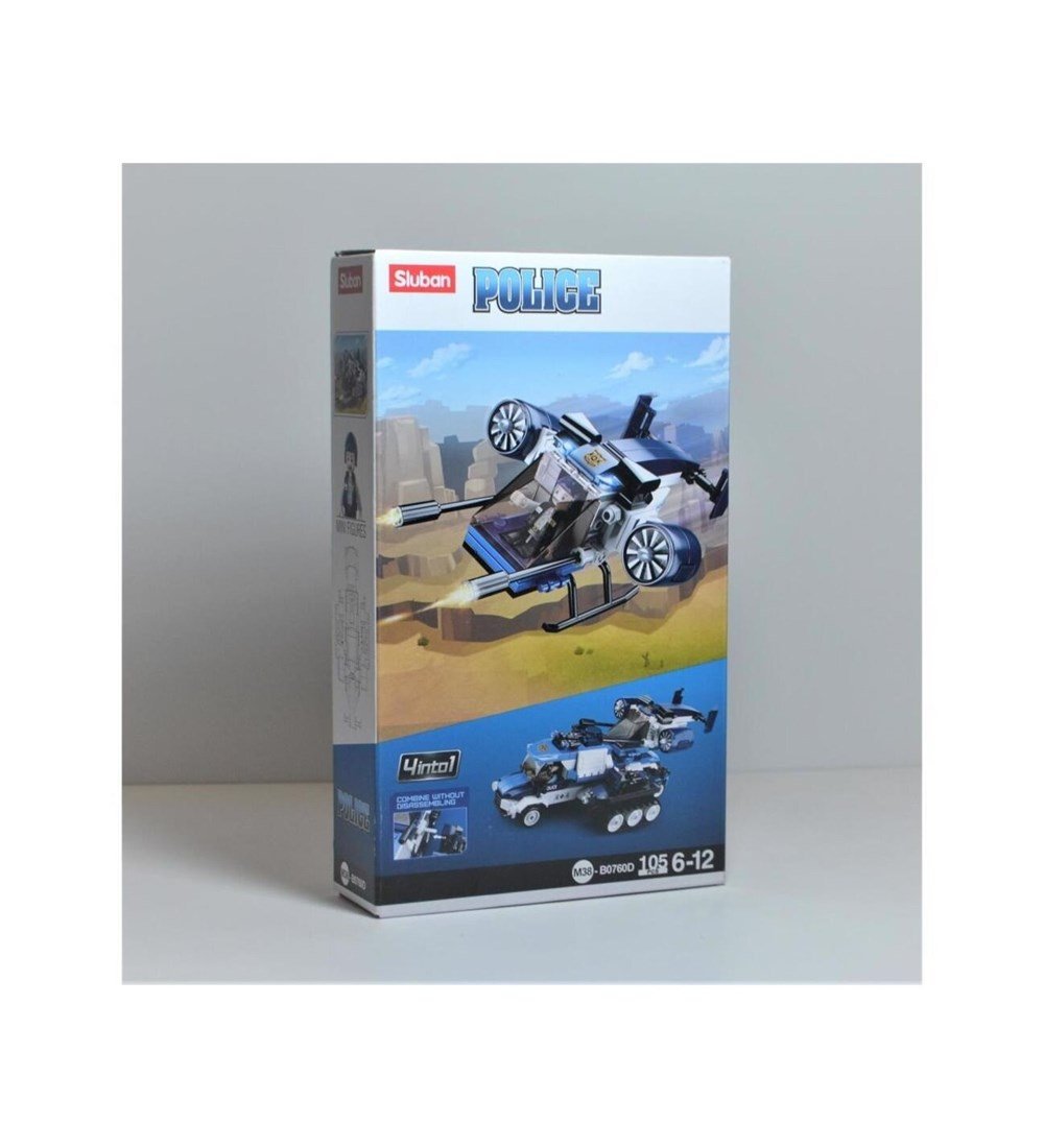 Sluban Polis Serisi 4-Yapı Oyuncakları