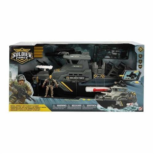Soldier Force Askeri Gemi Oyun Seti-Karakter Figürleri