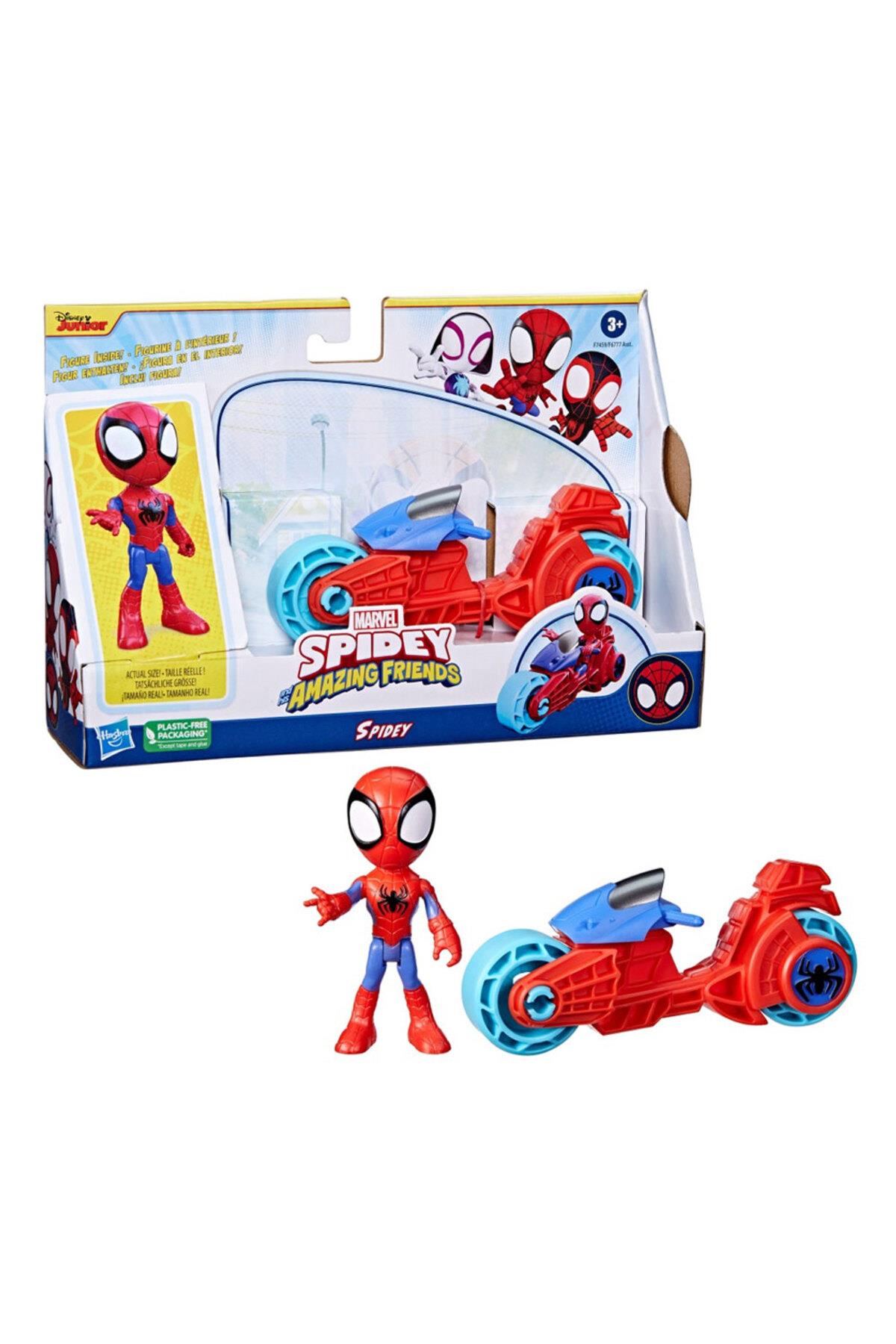 Spider And Hıs Amazıng Frıends Motorsiklet Ve Figür Spidey F6777-f7459-Karakter Figürleri