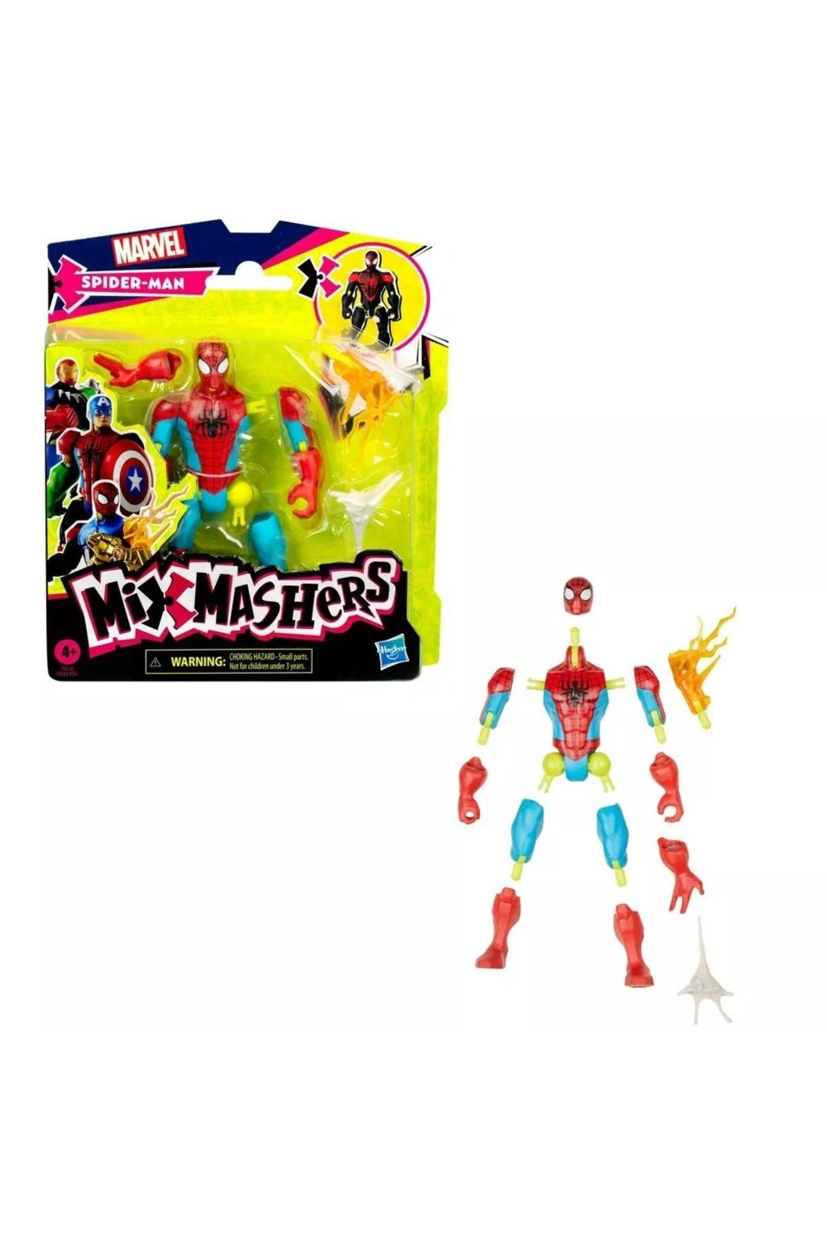 Spider-Man Mix Mashers Aksiyon Figürü – Parçalanabilir, Karıştır ve Birleştir (Orijinal Lisanslı)-Karakter Figürleri
