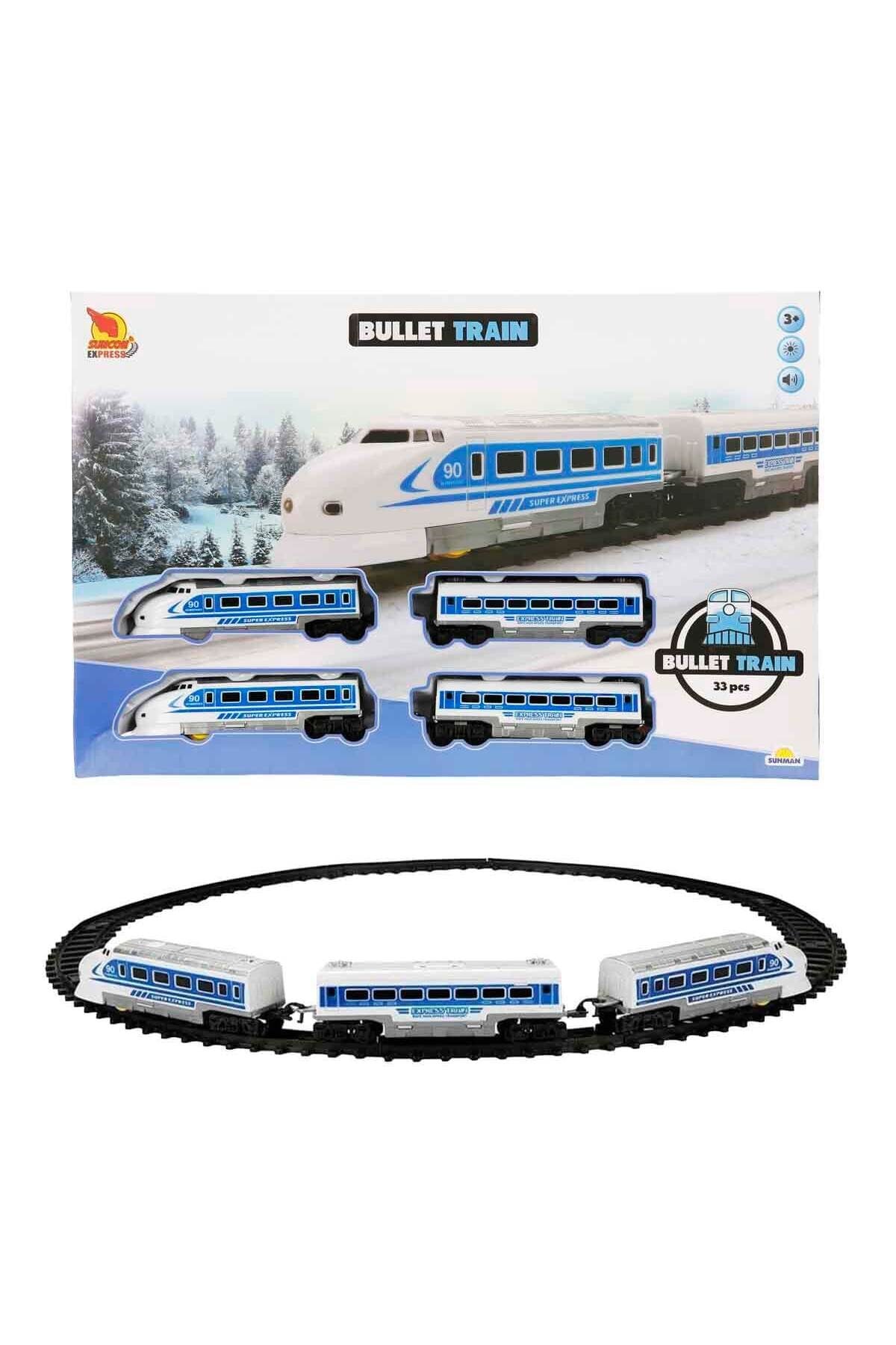 Suncon Sesli ve Işıklı Hızlı Tren Seti 33 Parça-Oyuncak