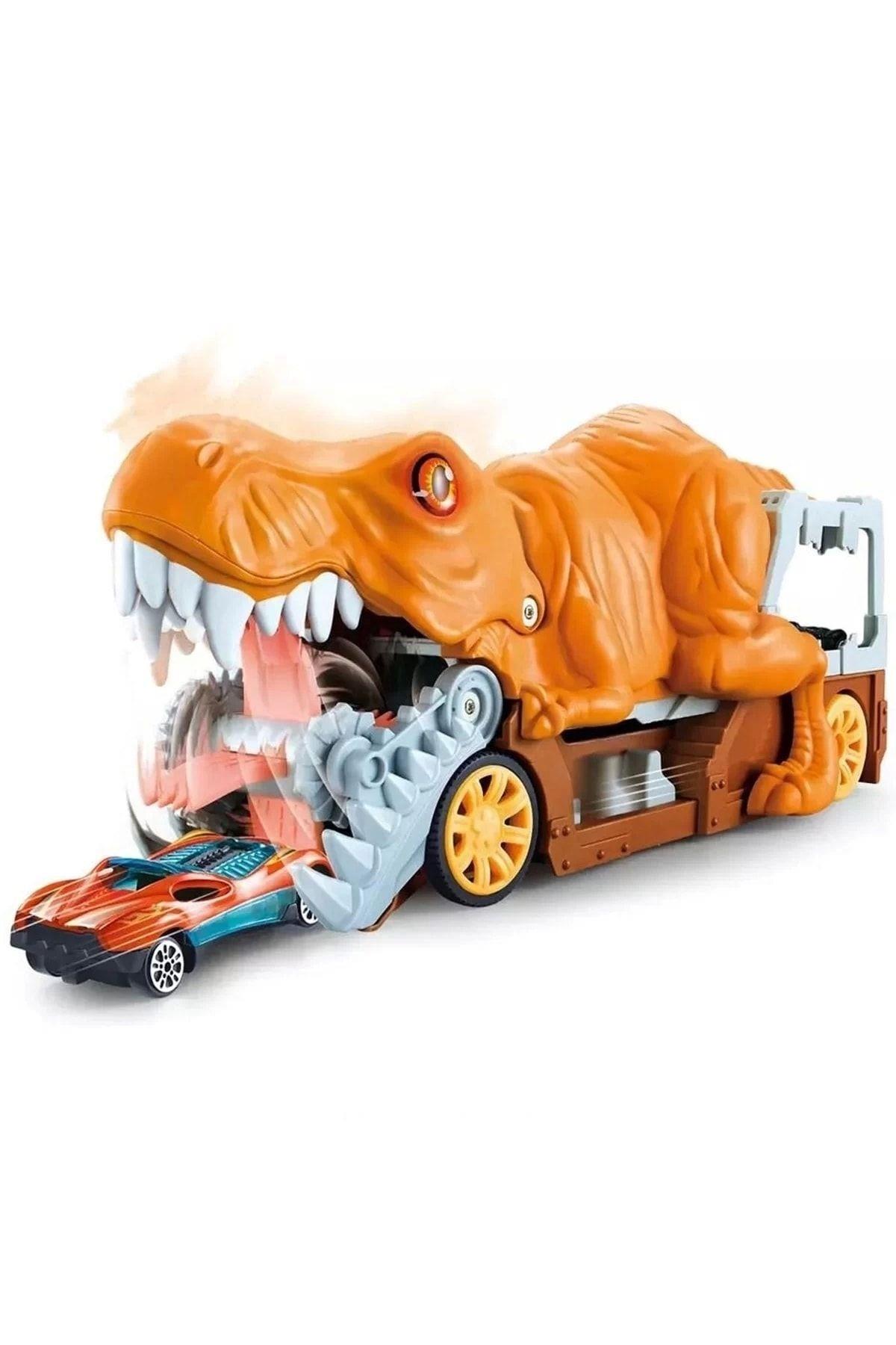 Süper Fırlatıcı Catapult Araba Fırlatıcı Sesli Dinozor-Erkek Oyuncakları