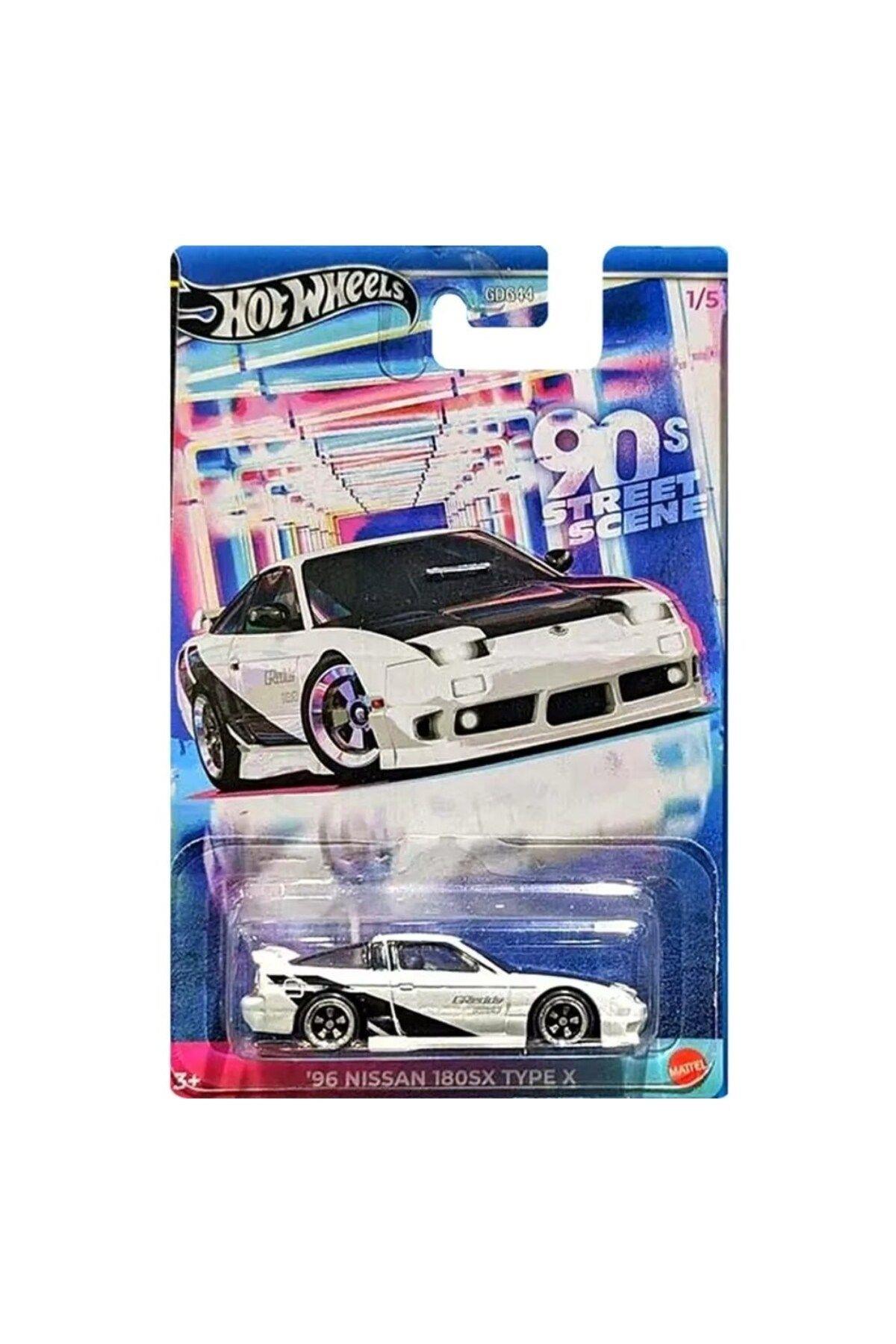 Temalı Arabalar 90's Street Scene '96 Nissan 180SX Type X-Oyuncak Arabalar ve Kamyonlar