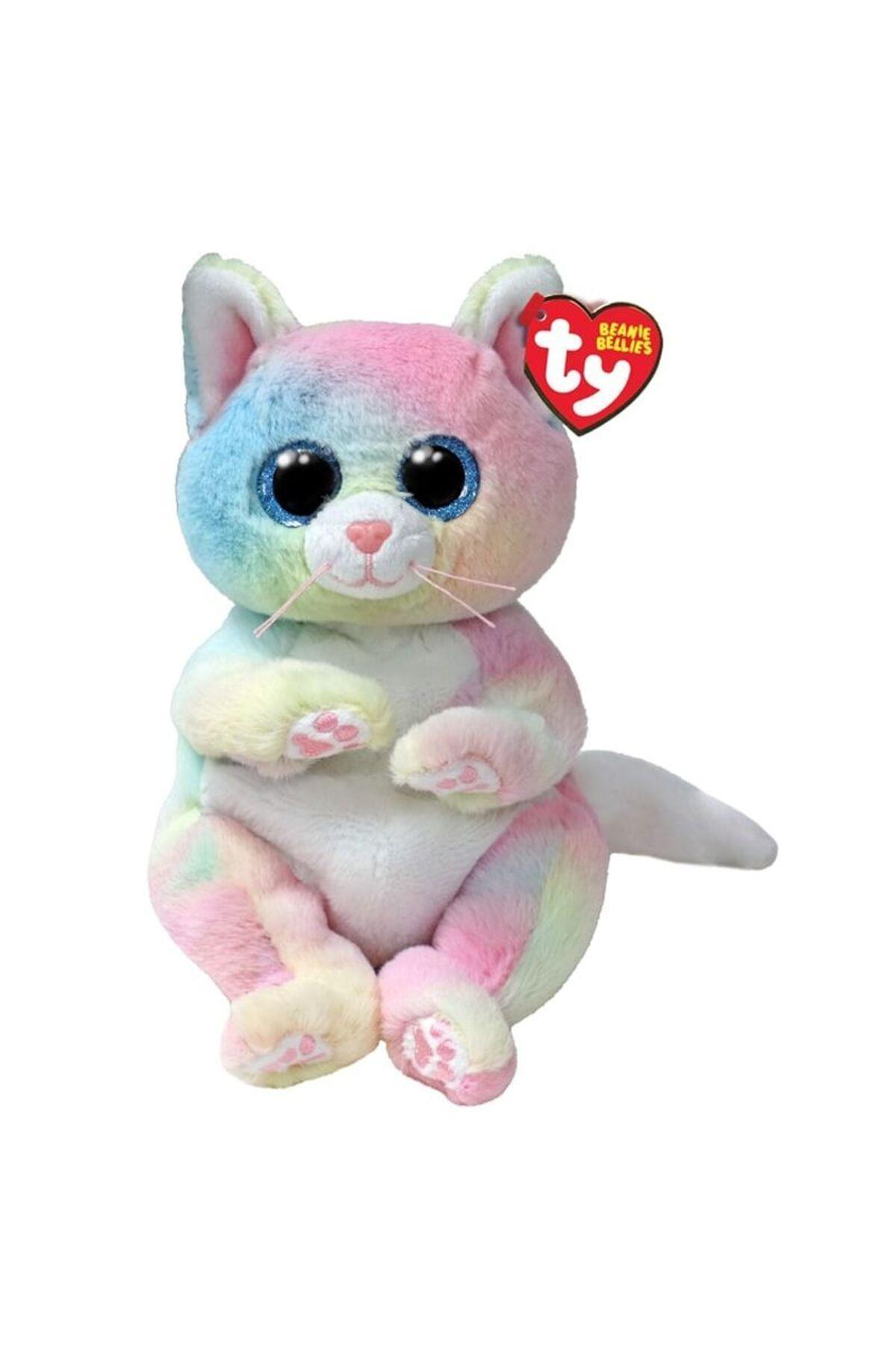 TY Beanie Jenni Rainbow Cat 20 Cm-Peluş Oyuncaklar