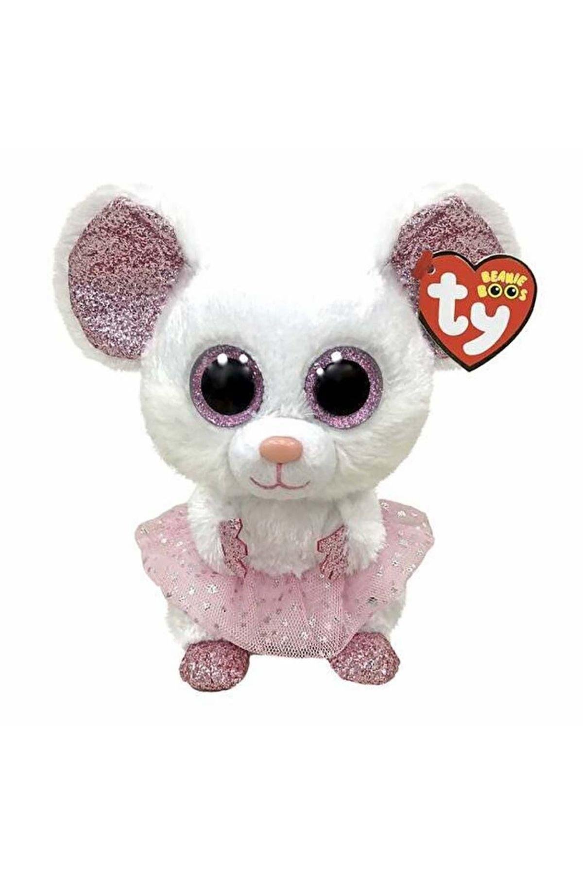 Ty Nina Beanie Boo Balerin Beyaz Fare 150079TY36365-Peluş Oyuncaklar
