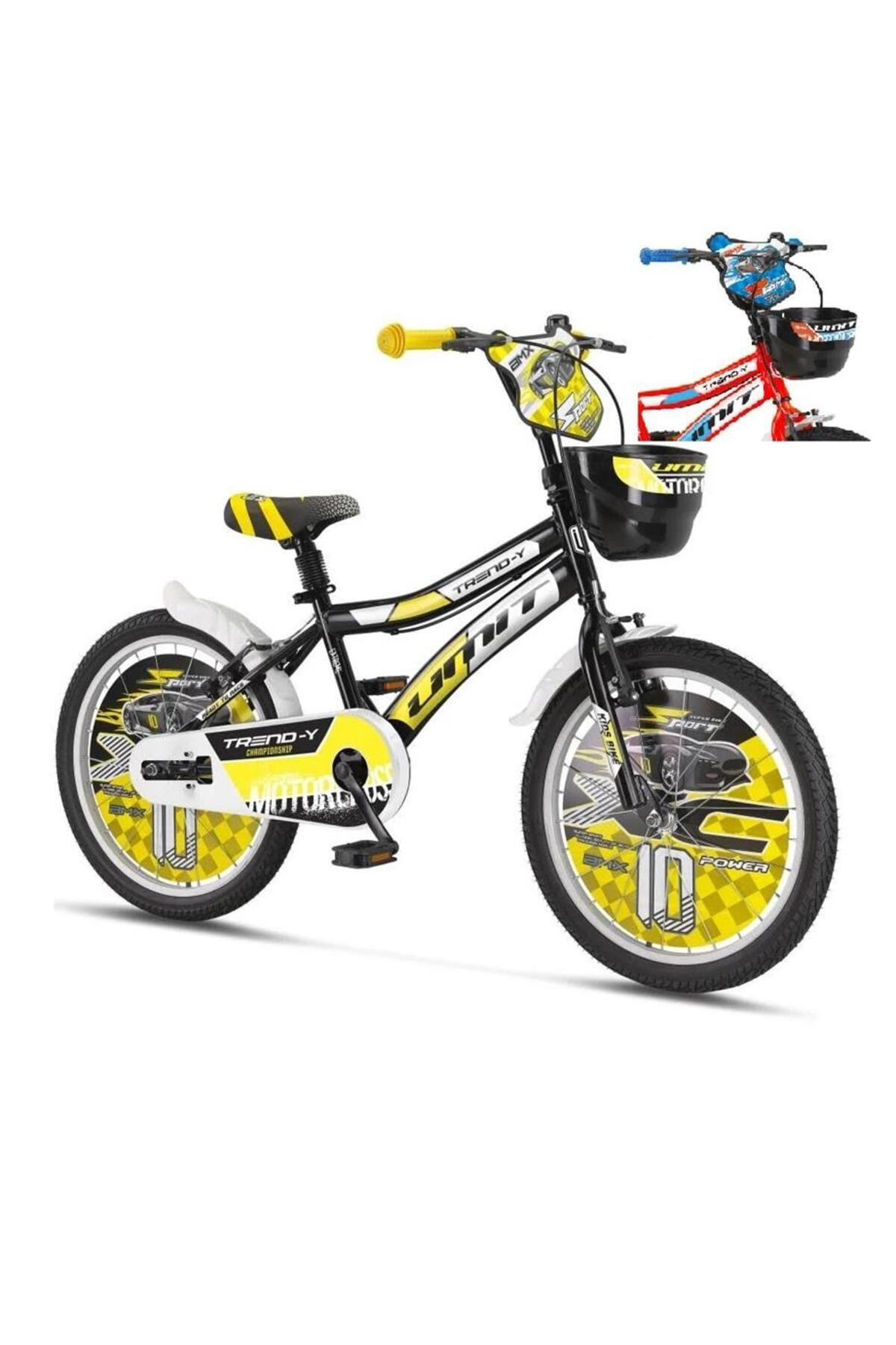 ÜMİT 2002 TREND-Y-BMX-SEPET-V-ERKEK ÇOCUK BİSİKLETİ 20 JANT TURUNCU MAVİ-Bisiklet