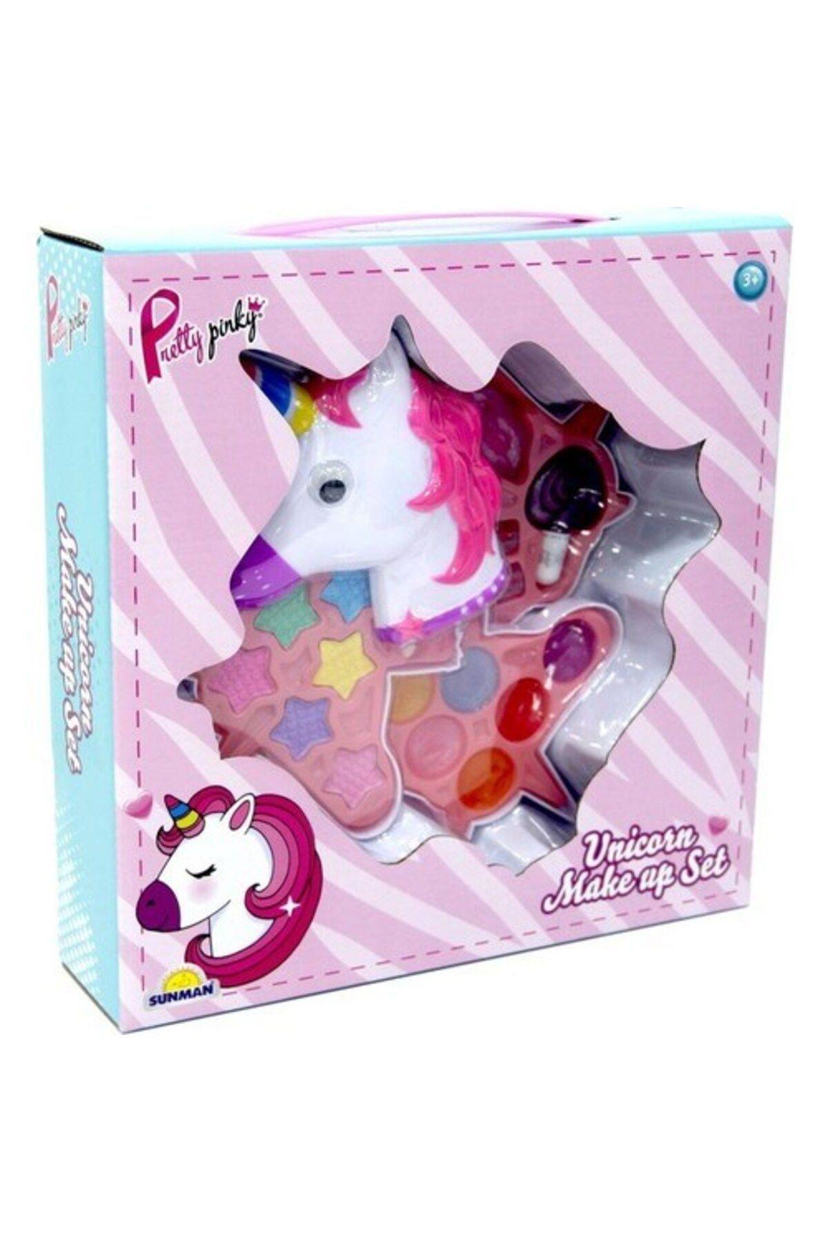 Unicorn Şekilli 3 Katlı Makyaj Güzellik Seti-Kız Rol Oyuncakları
