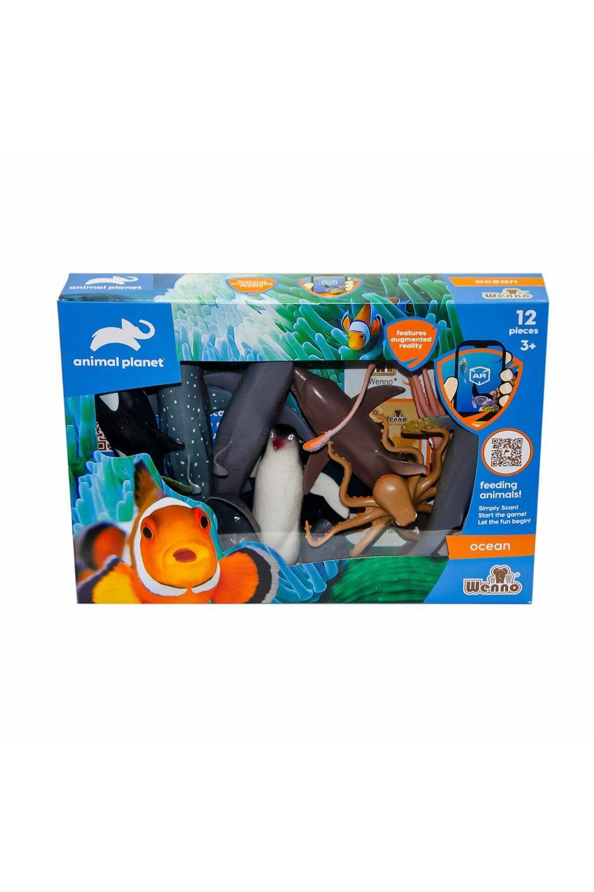 VARDEM OYUNCAK SH-D5902 Kutulu 12 Parça Okyanus Hayvanları - Vardem Oyuncak-Hayvan Figürleri