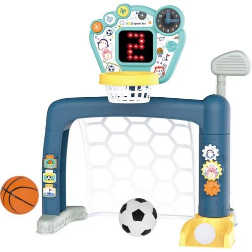 Vardem Sesli ve Göstergeli Futbol, Basketbol ve Golf Oyun Seti-Eğitici Oyuncaklar