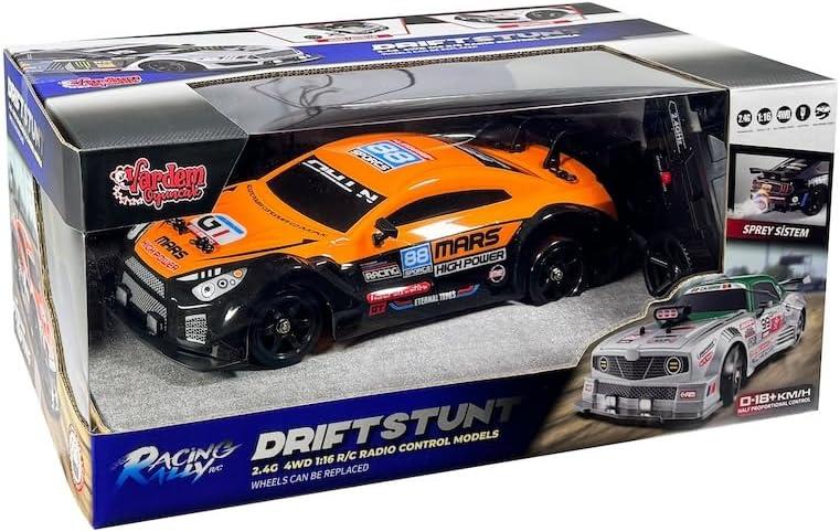 Vardem Uzaktan Kumandalı Full Fonksiyon 2.4G Şarjlı 1:16 4x4 Drift Araba (Işıklı ve Buharlı)-Uzaktan Kumandalı Araçlar