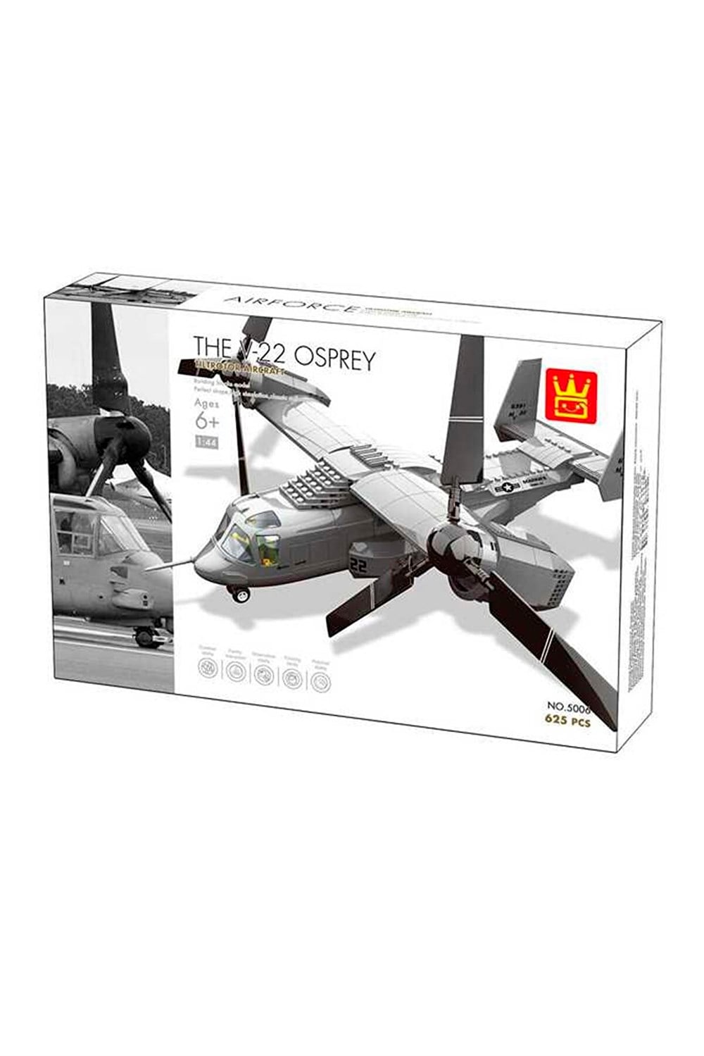 Wange Savaş Uçağı 605 Parça Oyuncak Blok Seti-Oyuncak Arabalar ve Kamyonlar