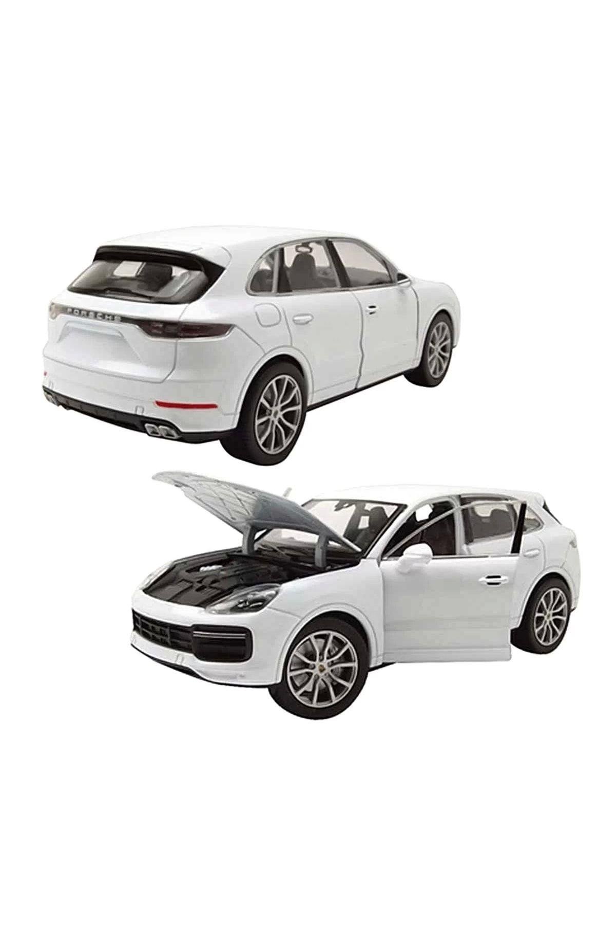 WELLY Porsche Cayenne Turbo 1:24 Beyaz Model Araba-Maket Araçlar