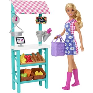 Barbie Çiftçi Pazarı Oyun Seti HCN22-Oyuncak Bebekler