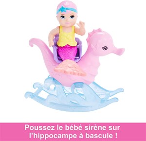 Barbie Dreamtopia Deniz Kızı Bebek ve Çocuk Oyun Alanı HLC30-Oyuncak Bebekler