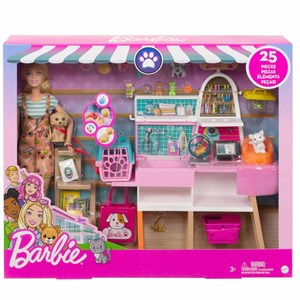 Barbie Evcil Hayvan Dükkanı Oyun Seti-Oyuncak Bebekler